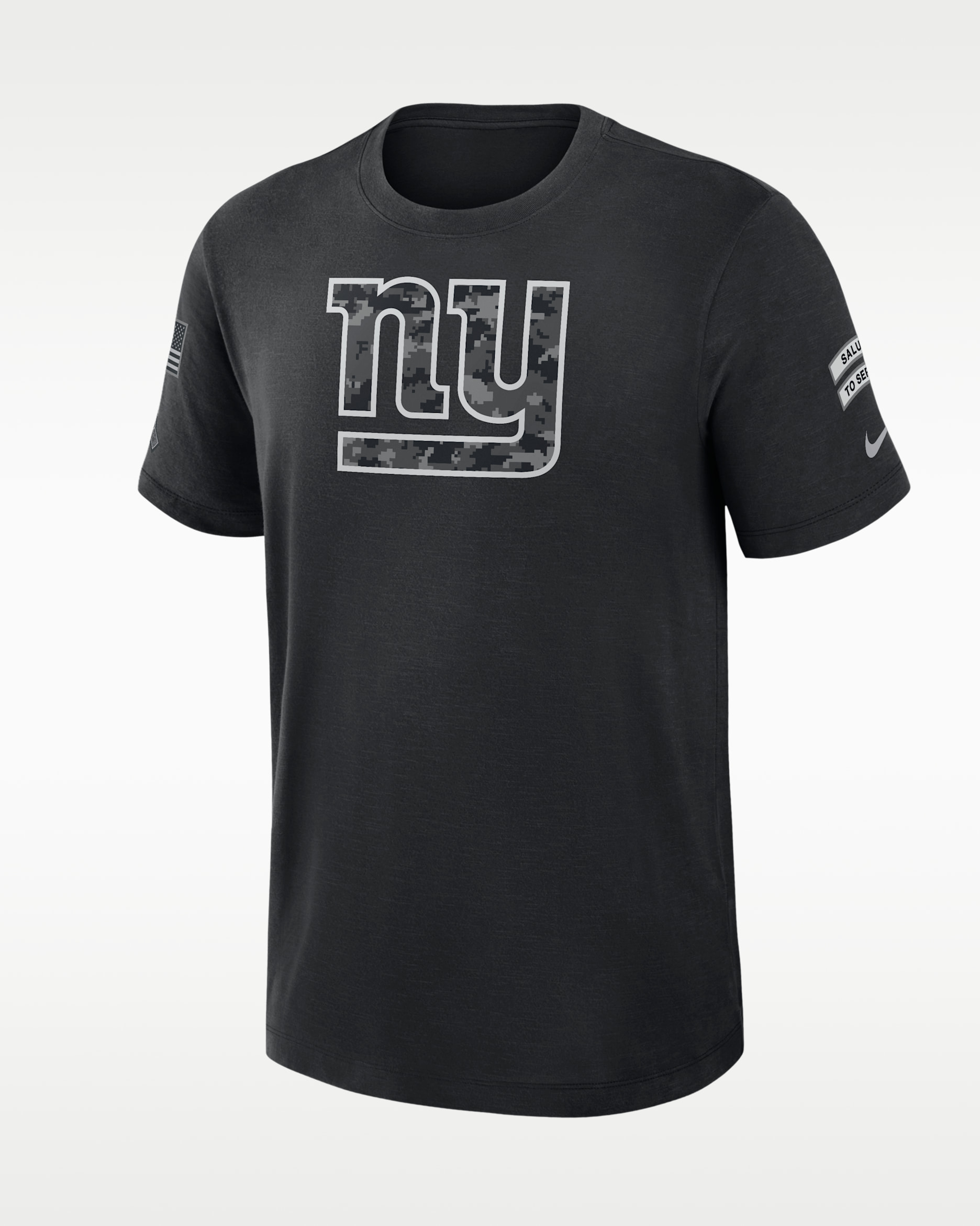 Playera Nike Dri-FIT de la NFL para hombre New York Giants Salute to Service Slub - Negro