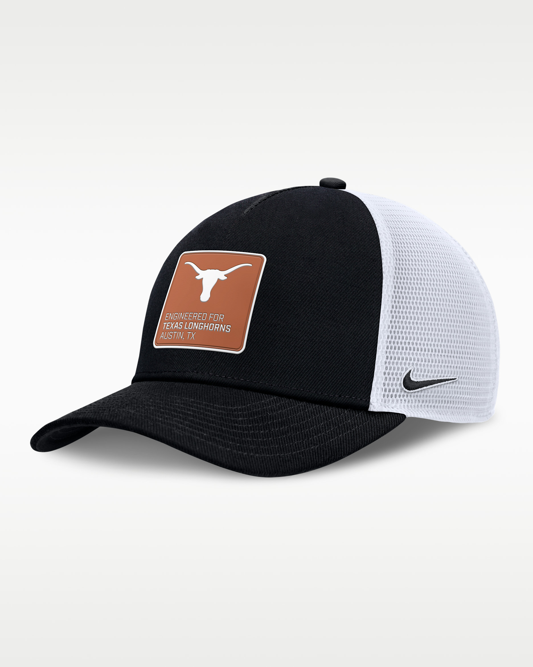 Texas On-Field Rise Engineered Men's Nike College Trucker Adjustable Hat - Black