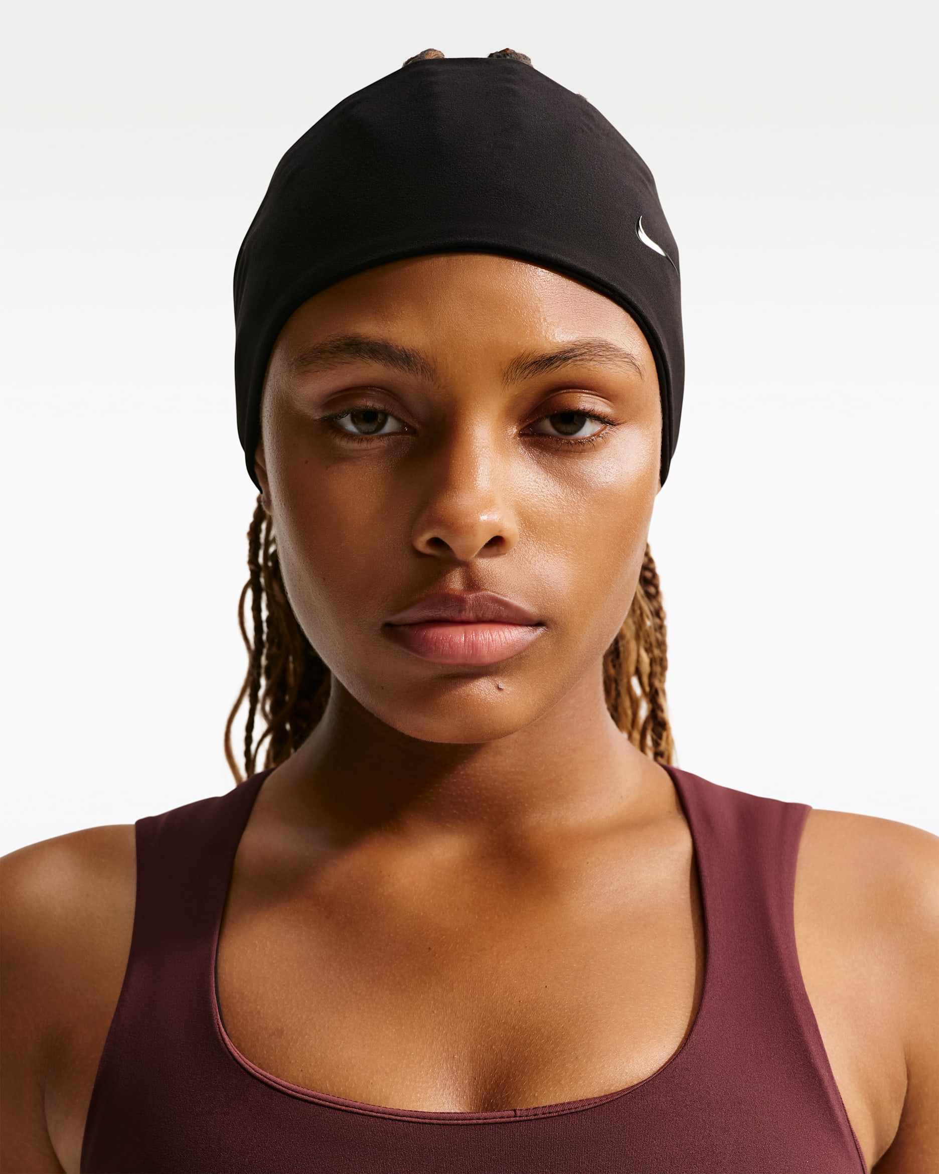 Banda para la cabeza Dri-FIT ancha Nike Fury Plus - Negro