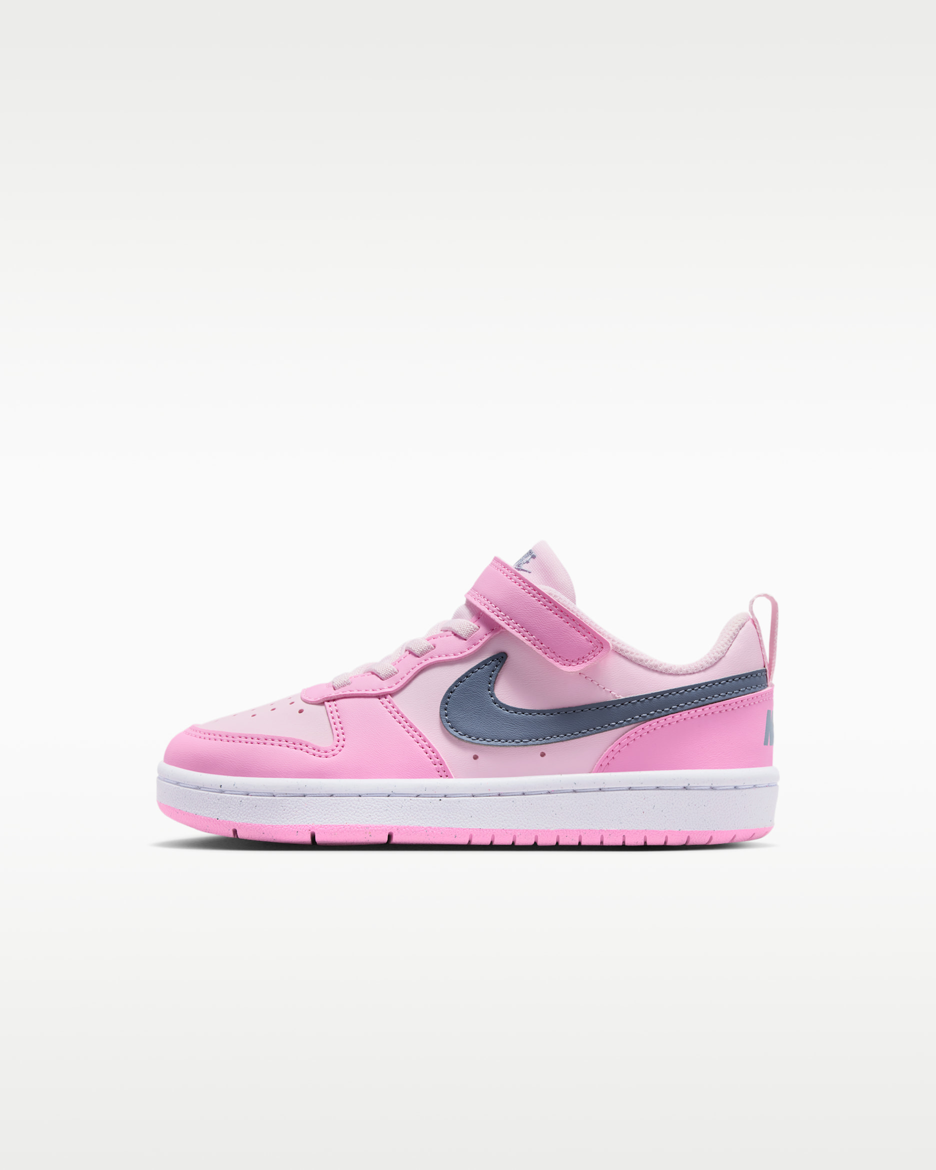 Nike Court Borough Low Recraft Little Kids' Shoes - Pink Foam/Pink Rise/White/Ashen Slate