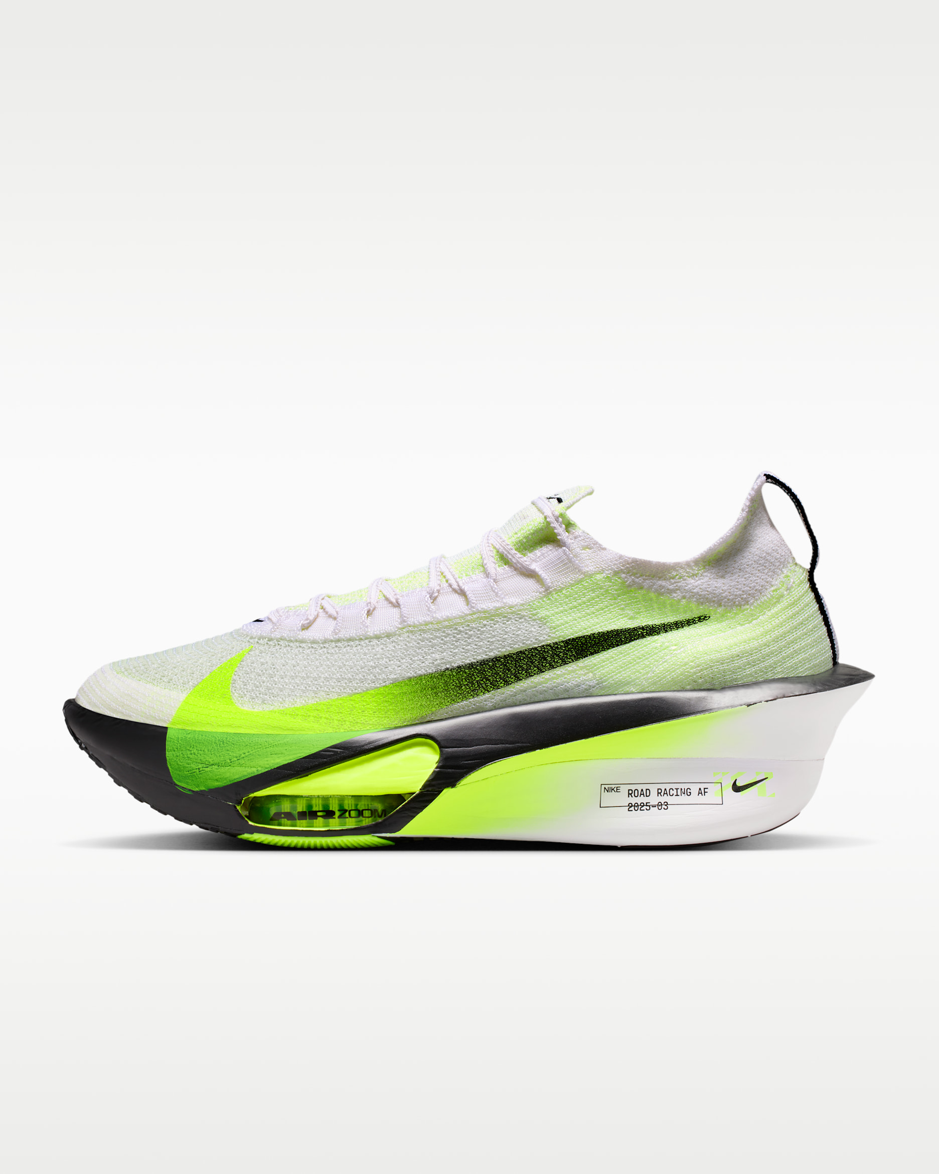 Tenis de carrera en pavimento para hombre Nike Alphafly 3 - Blanco/Volt/Voltio ligero/Negro