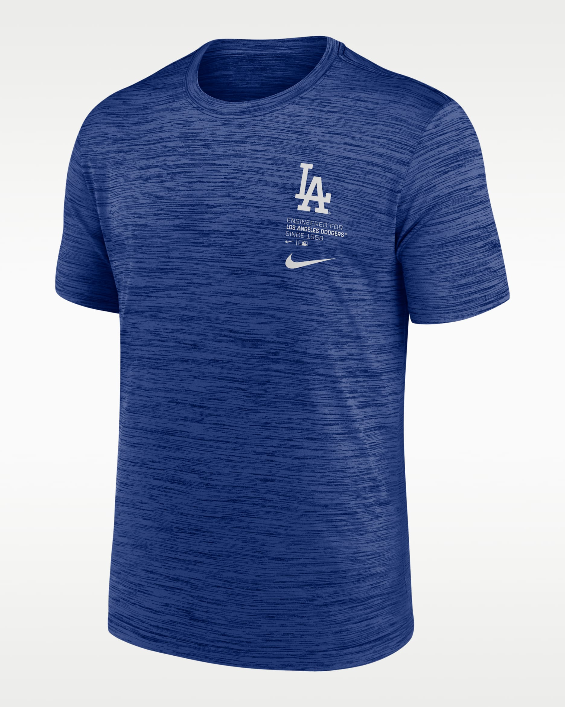 Playera Nike Dri-FIT de la MLB para hombre Los Angeles Dodgers Velocity - Azul enérgico