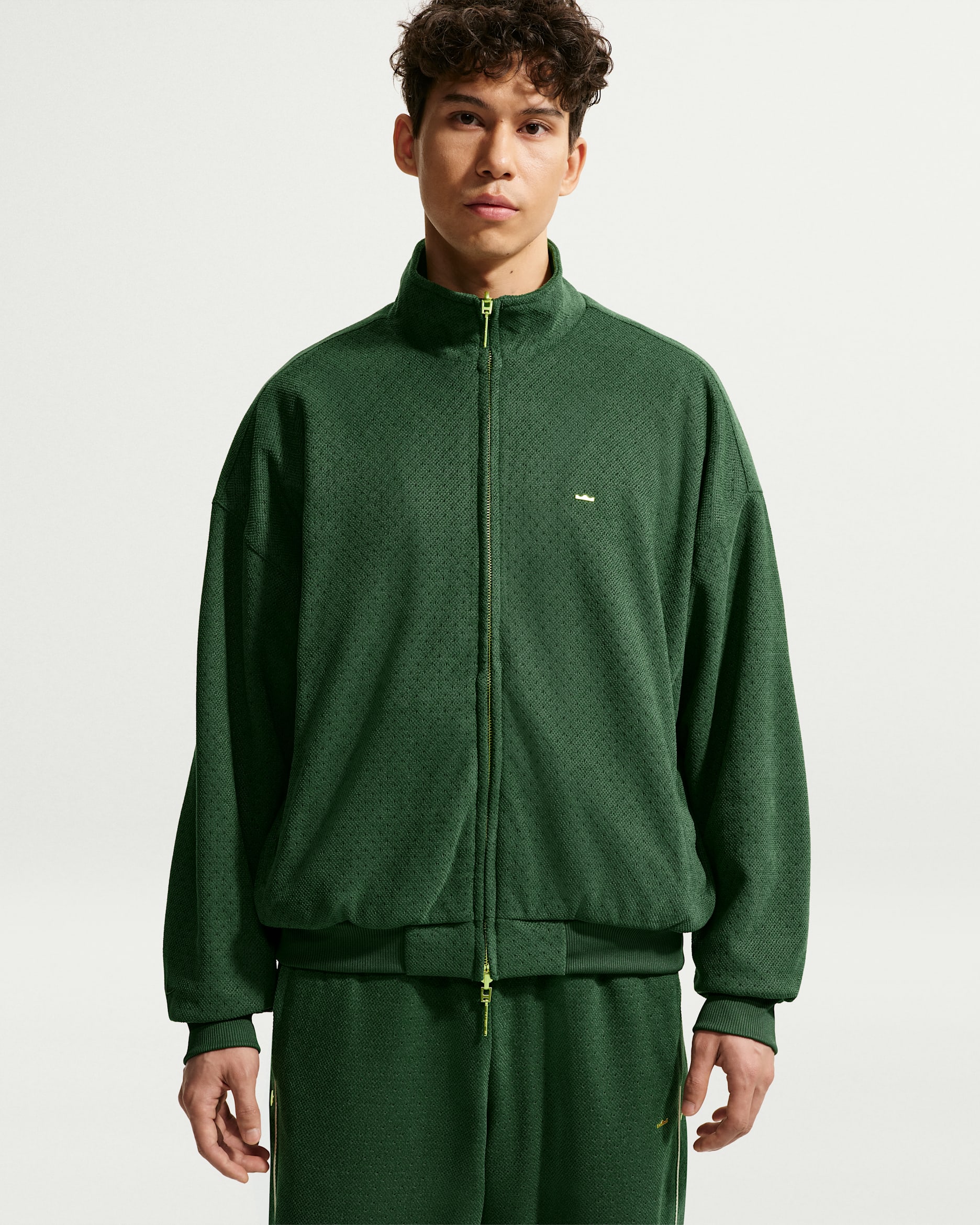 LeBron Men's Basketball Full-Zip Jacket - Fir/Light Orewood Brown/Fir