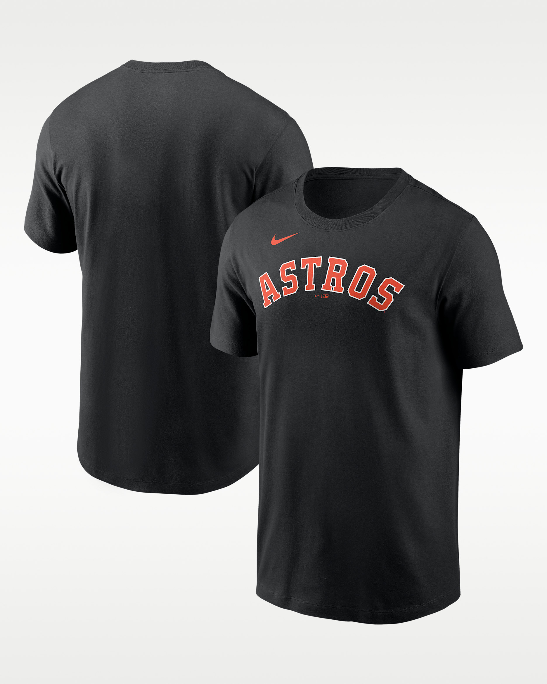 Playera de manga corta Nike de la MLB para hombre Houston Astros - Negro