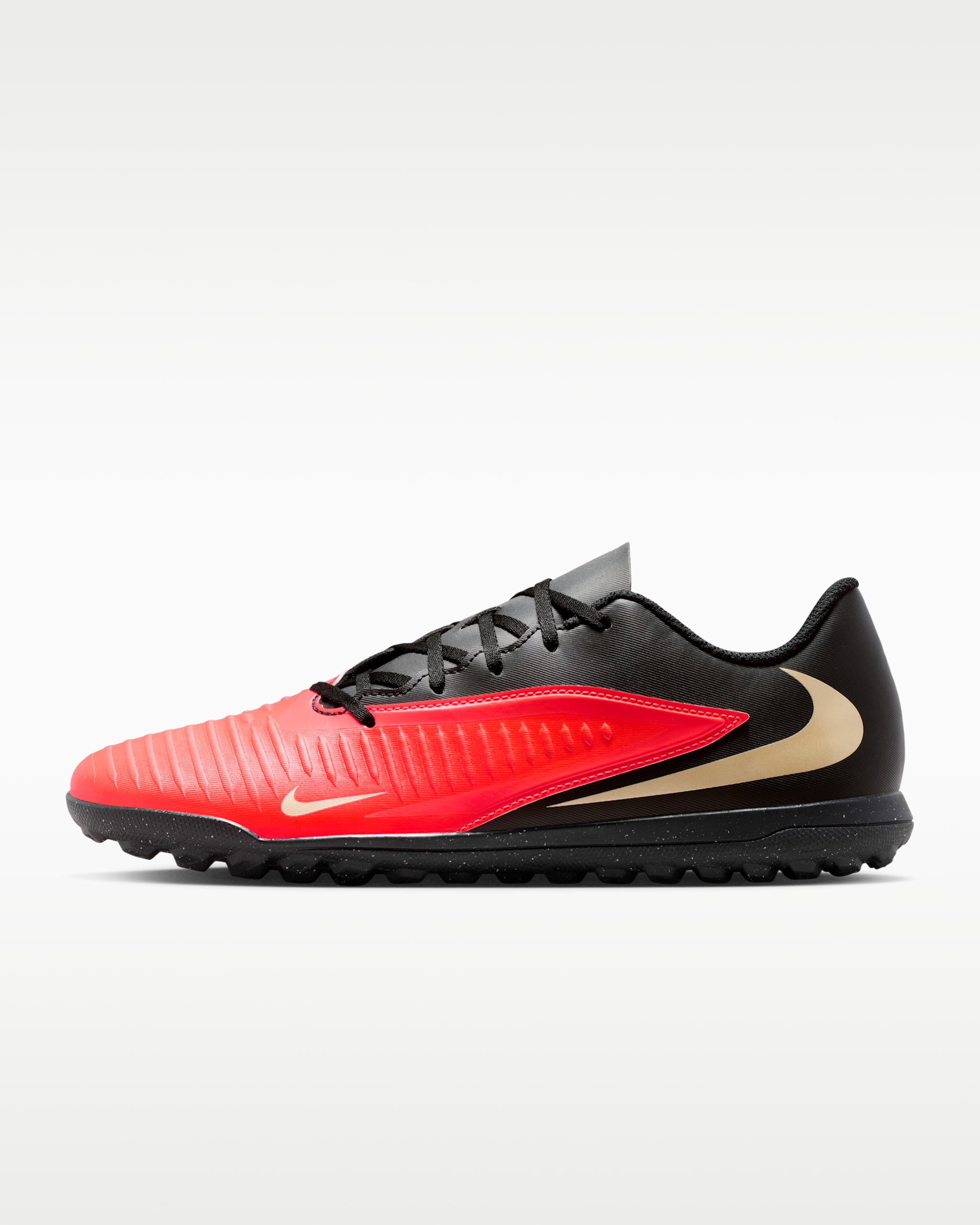 Nike Phantom 6 Low Club Turf Football Shoe - Bright Crimson/Black/Blur