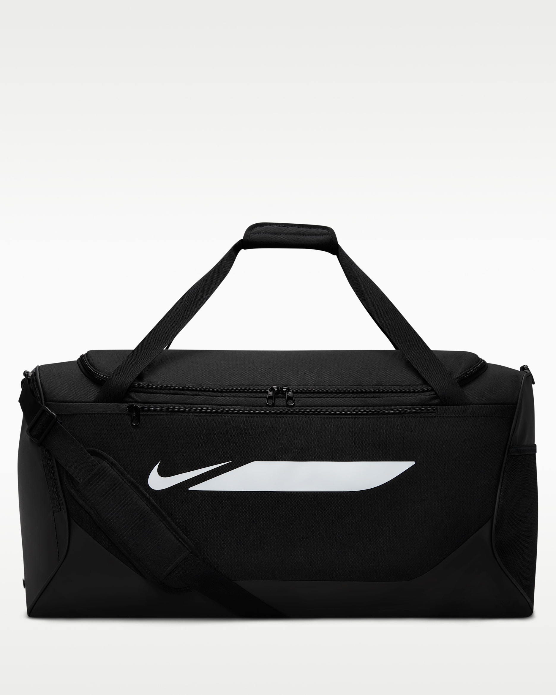 Nike Academy Soccer Duffel Bag (Large, 95L) - Black/Black/White