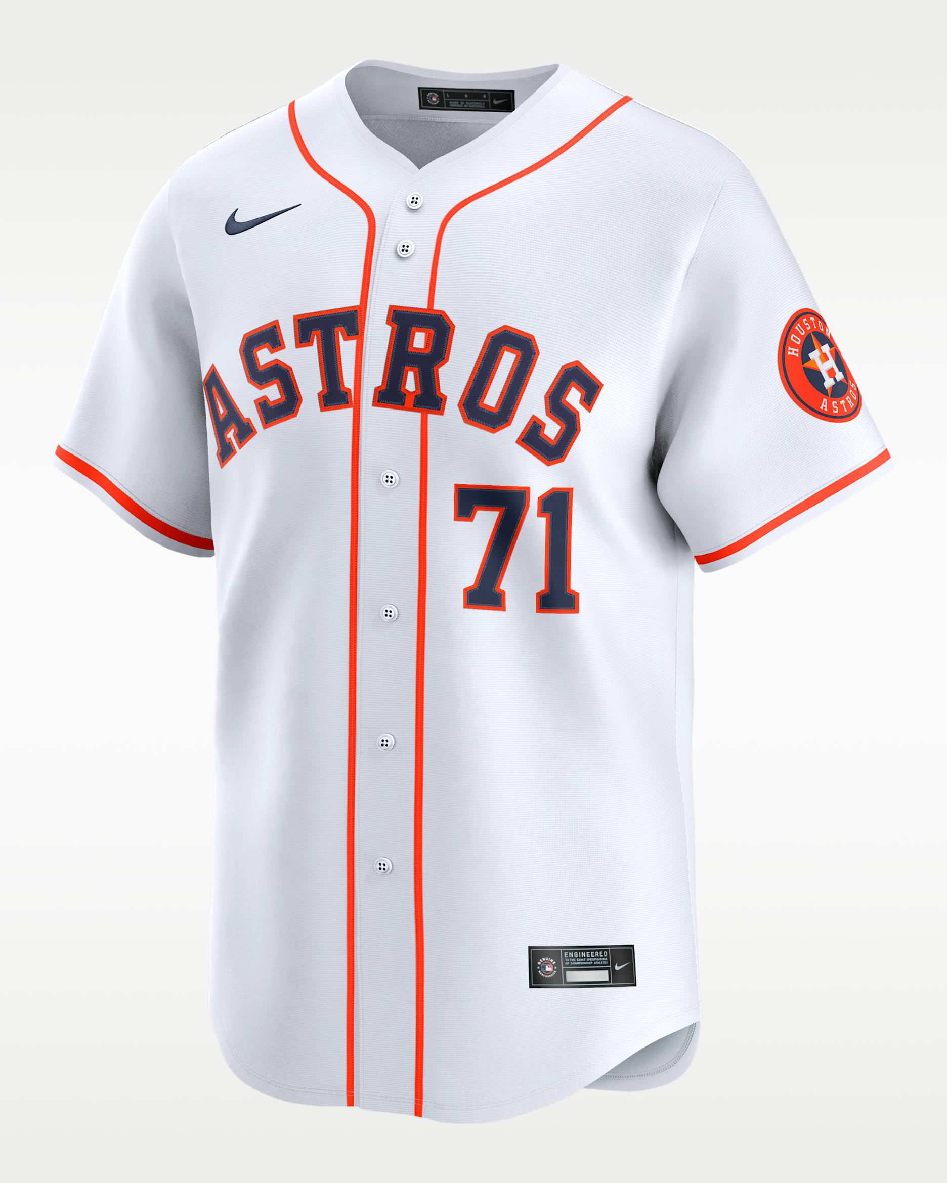 Josh Hader Houston Astros Men's Nike Dri-FIT ADV MLB Limited Jersey - White