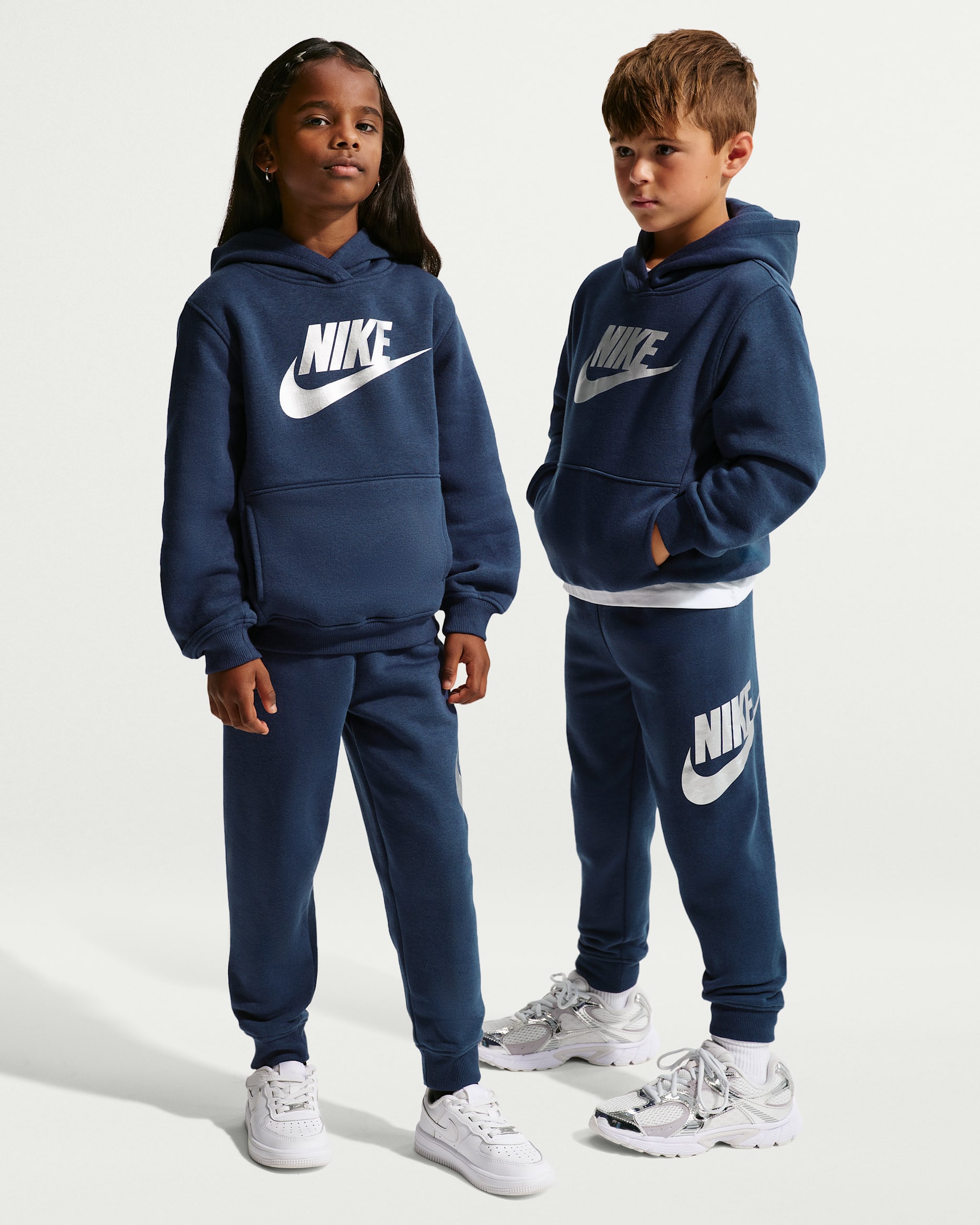 Nike Little Kids' 2-Piece Club Fleece Set - Midnight Navy/Silver