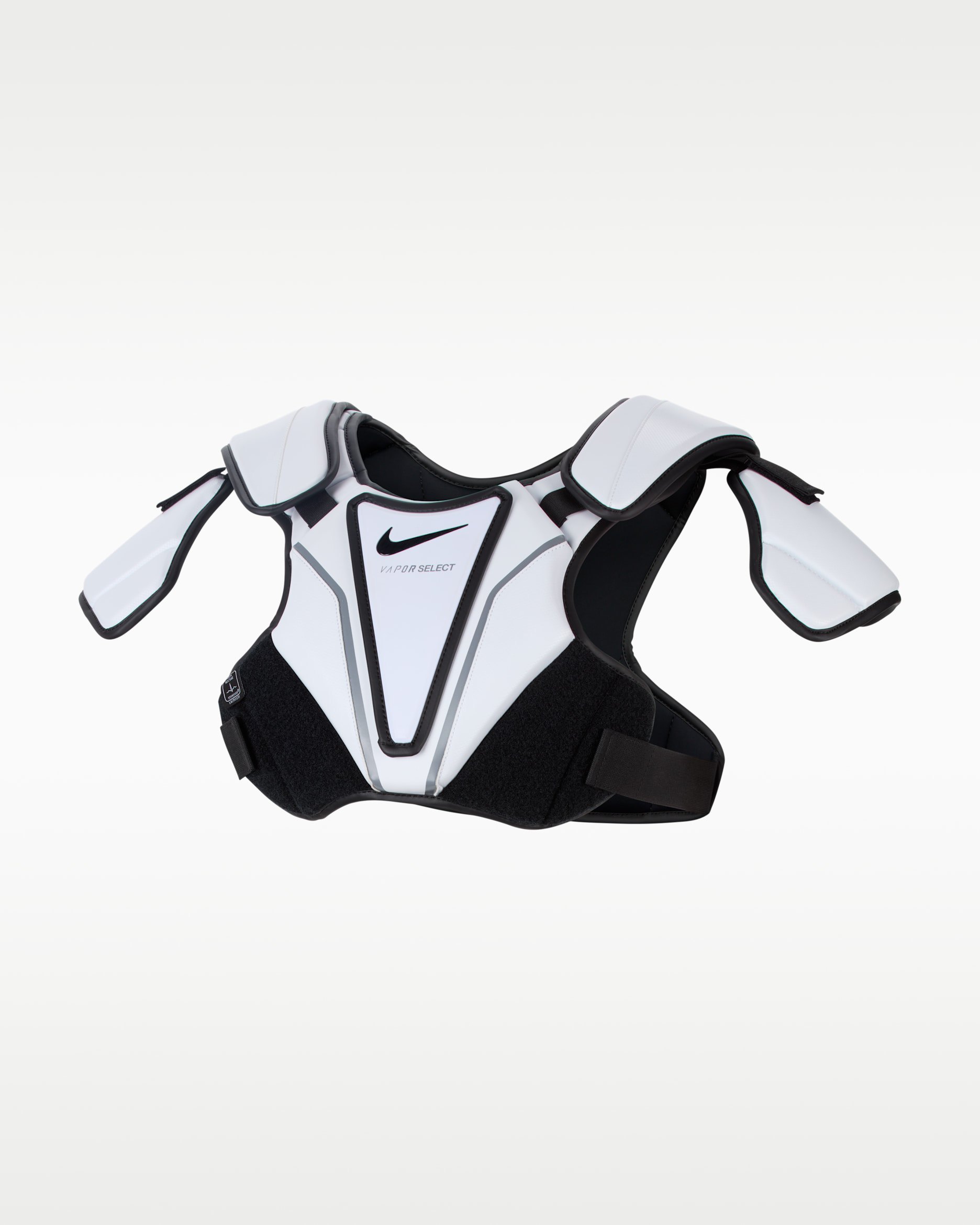 Hombrera de lacrosse para hombre Nike Vapor Select 2.0 - Blanco