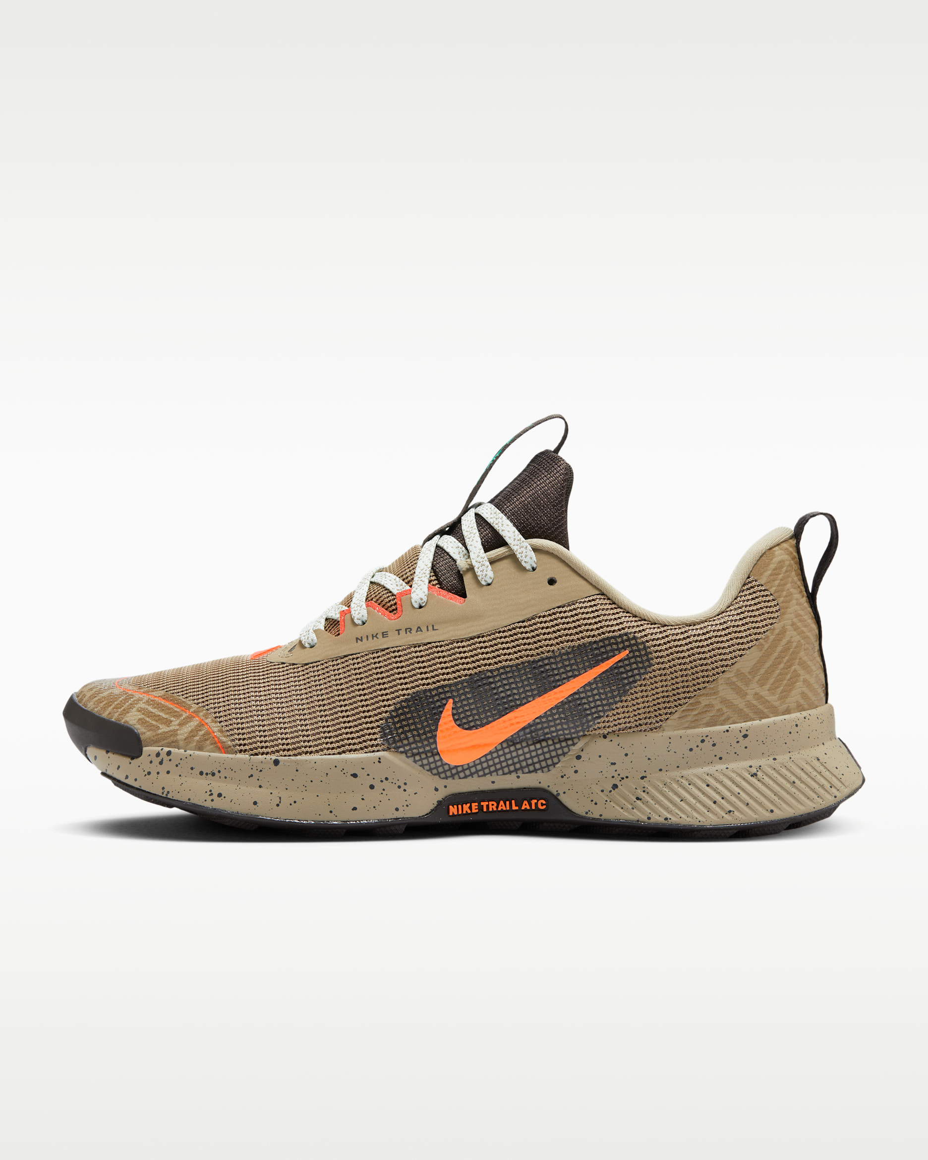 Nike Juniper Trail 3 男款越野跑鞋 - Khaki/Velvet Brown/Vintage Coral/Hyper Crimson