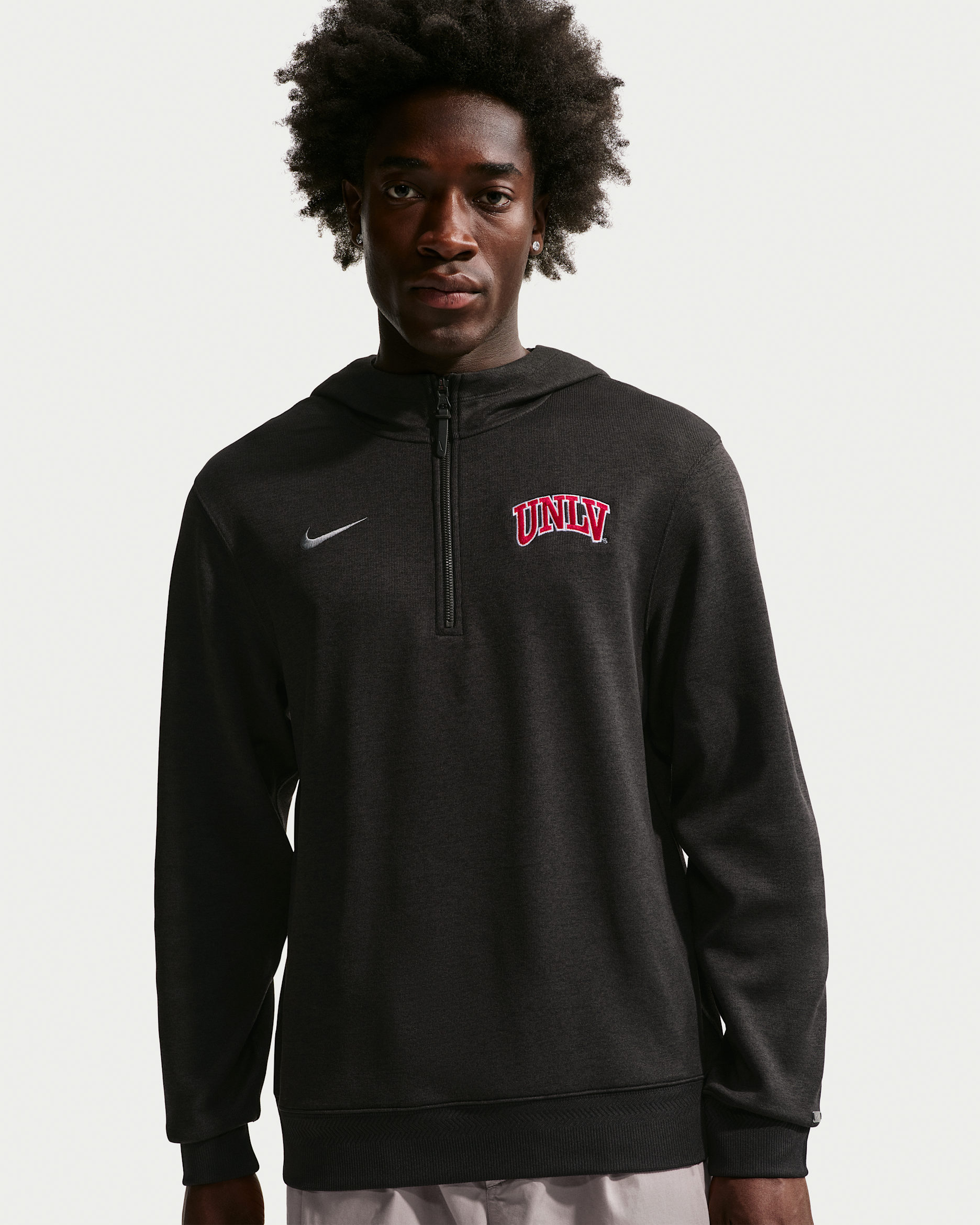 Sudadera con gorro de entrenador de básquetbol para hombre Unlv Rebels Nike NCAA - Negro