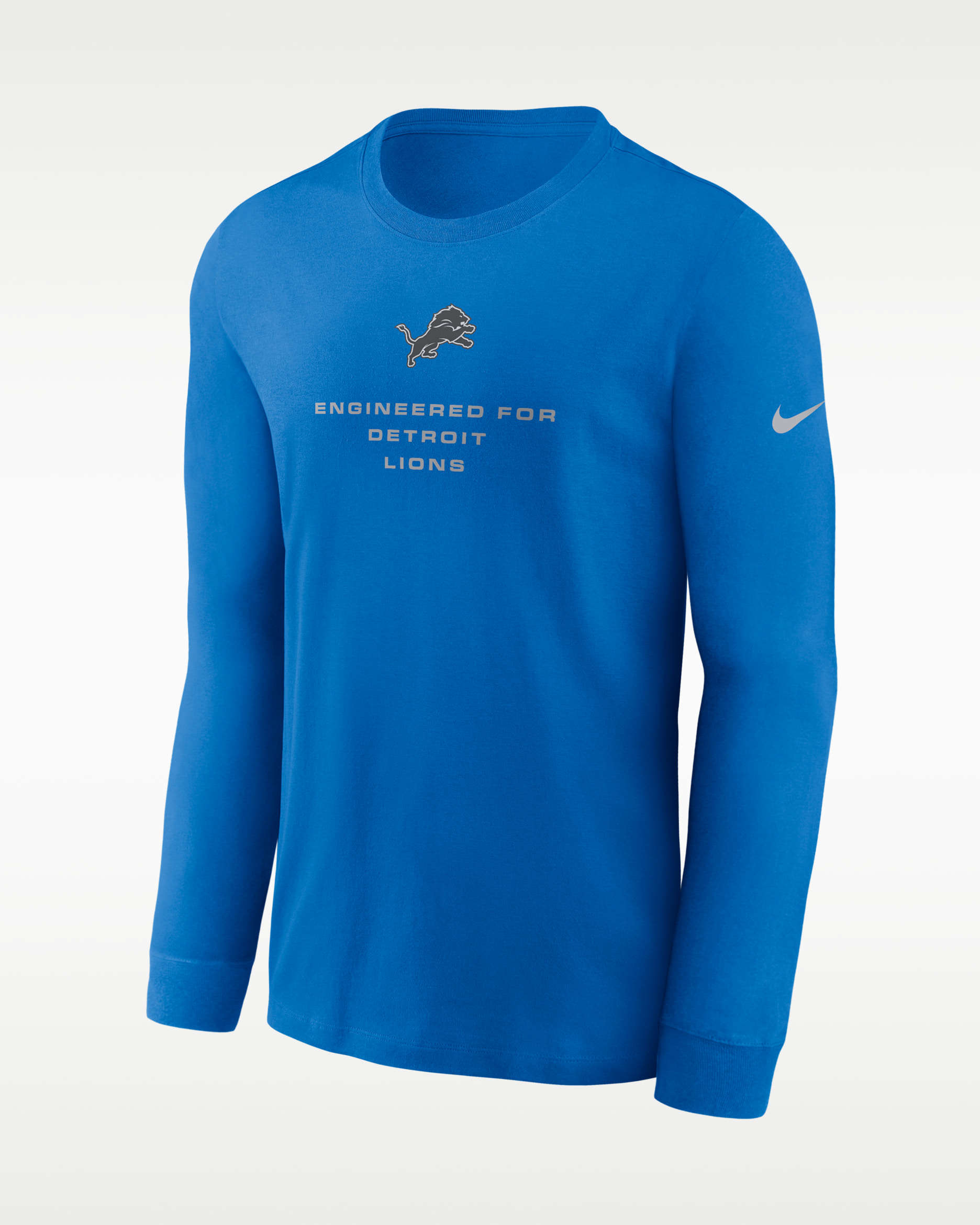 Playera de manga larga Nike Dri-FIT de la NFL para hombre Detroit Lions Team Issue - Azul chispa