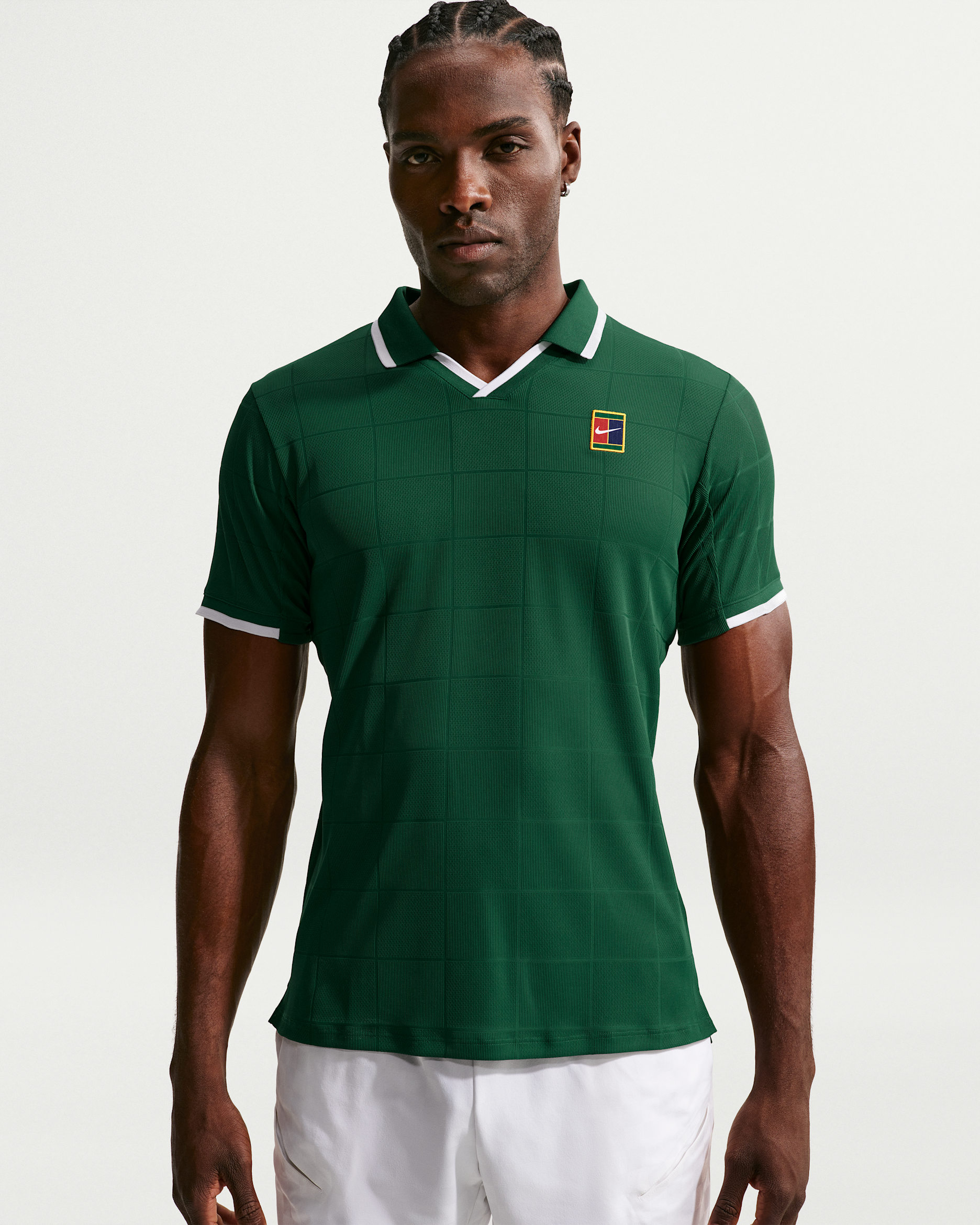 NikeCourt Slam Men's Dri-FIT ADV Tennis Polo - Gorge Green