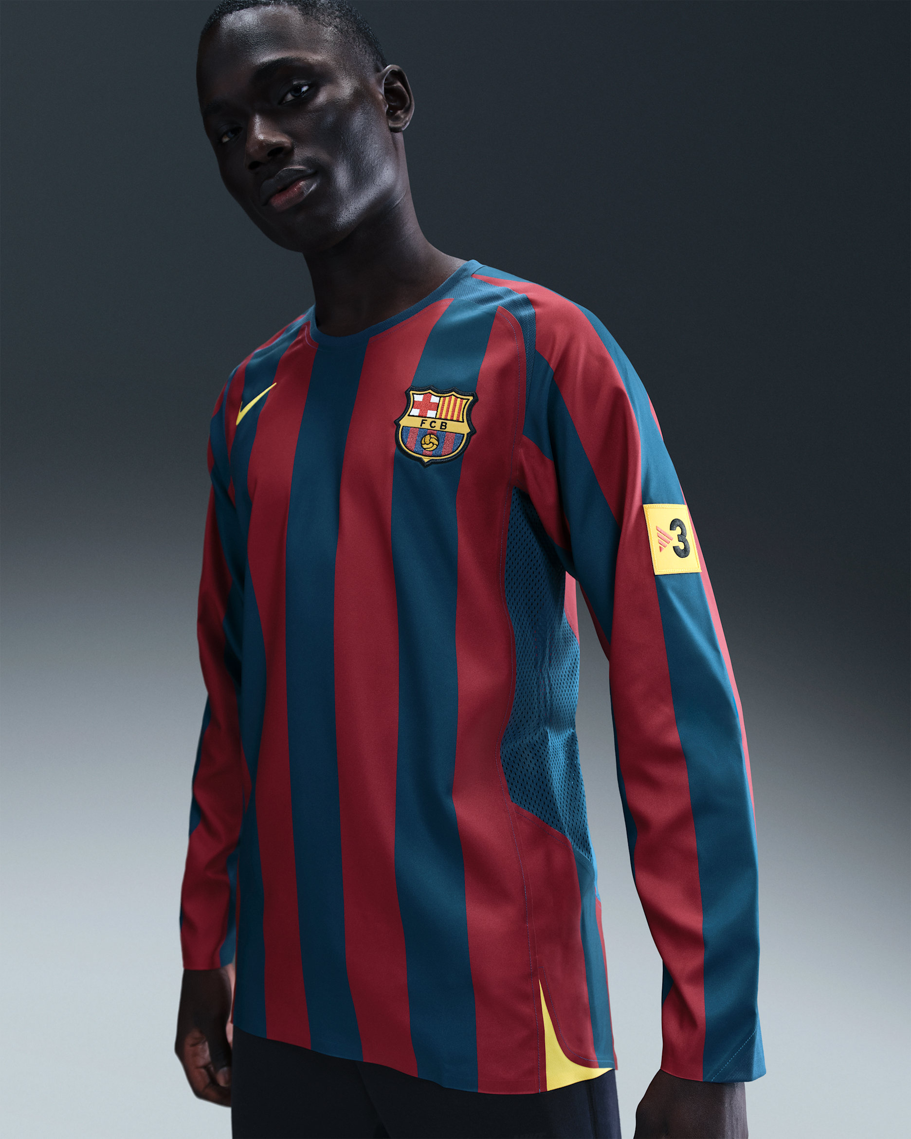 FCバルセロナ 05-06長袖リイシュー NIKE #10 ロナウジーニョ XL NIKE 