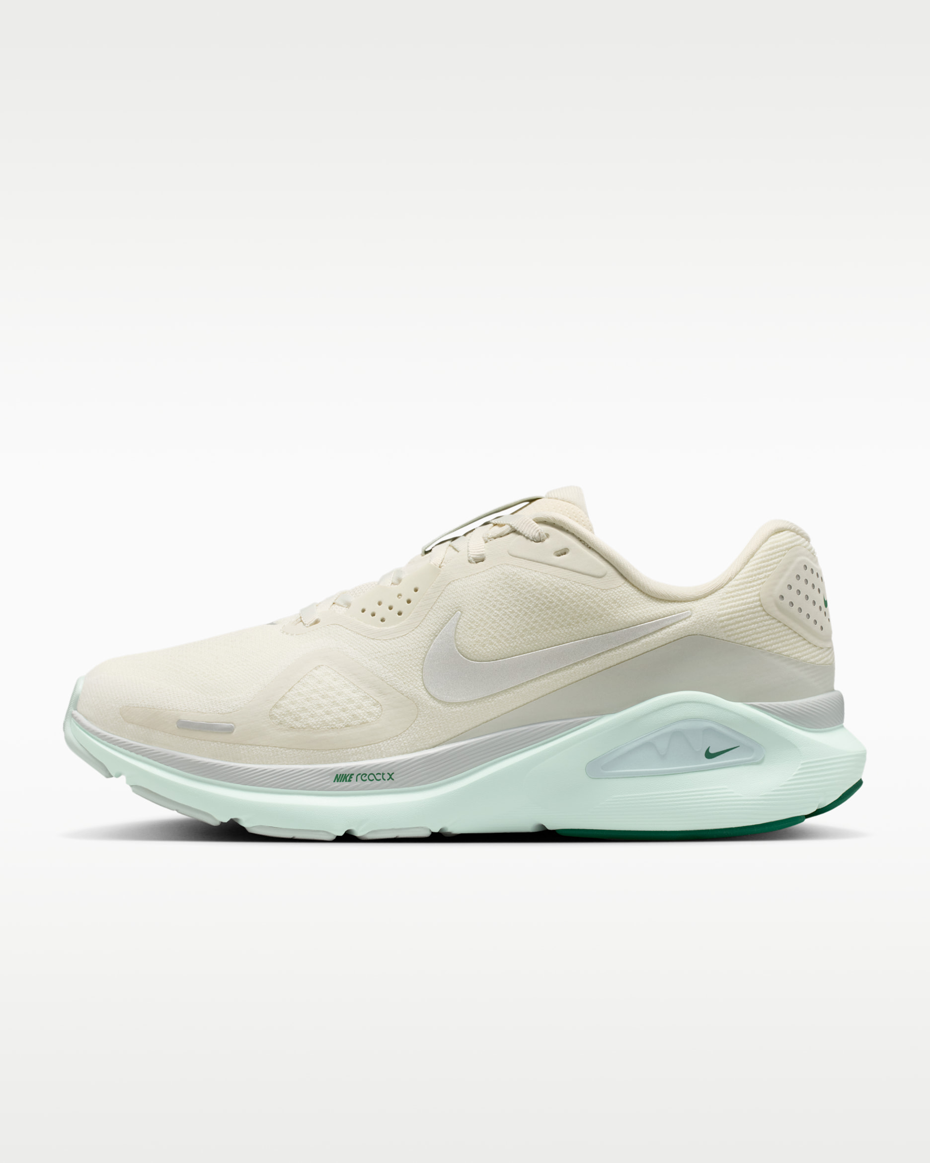 Nike Structure 26 Women's Road Running Shoes - Sea Glass/Light Silver/Barely Green/Metallic Silver