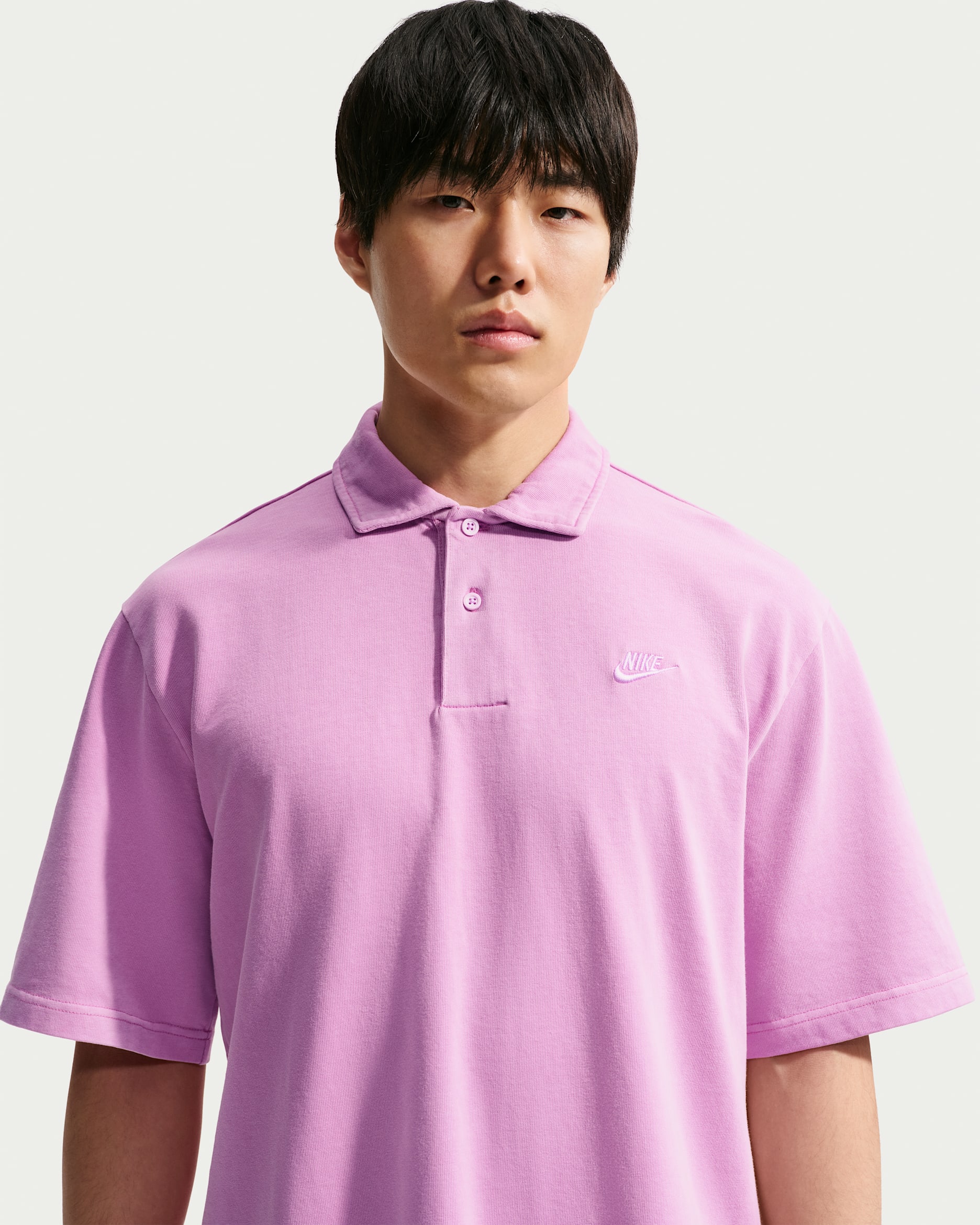 Nike Sportswear Club Men's Jersey Polo - Light Magenta