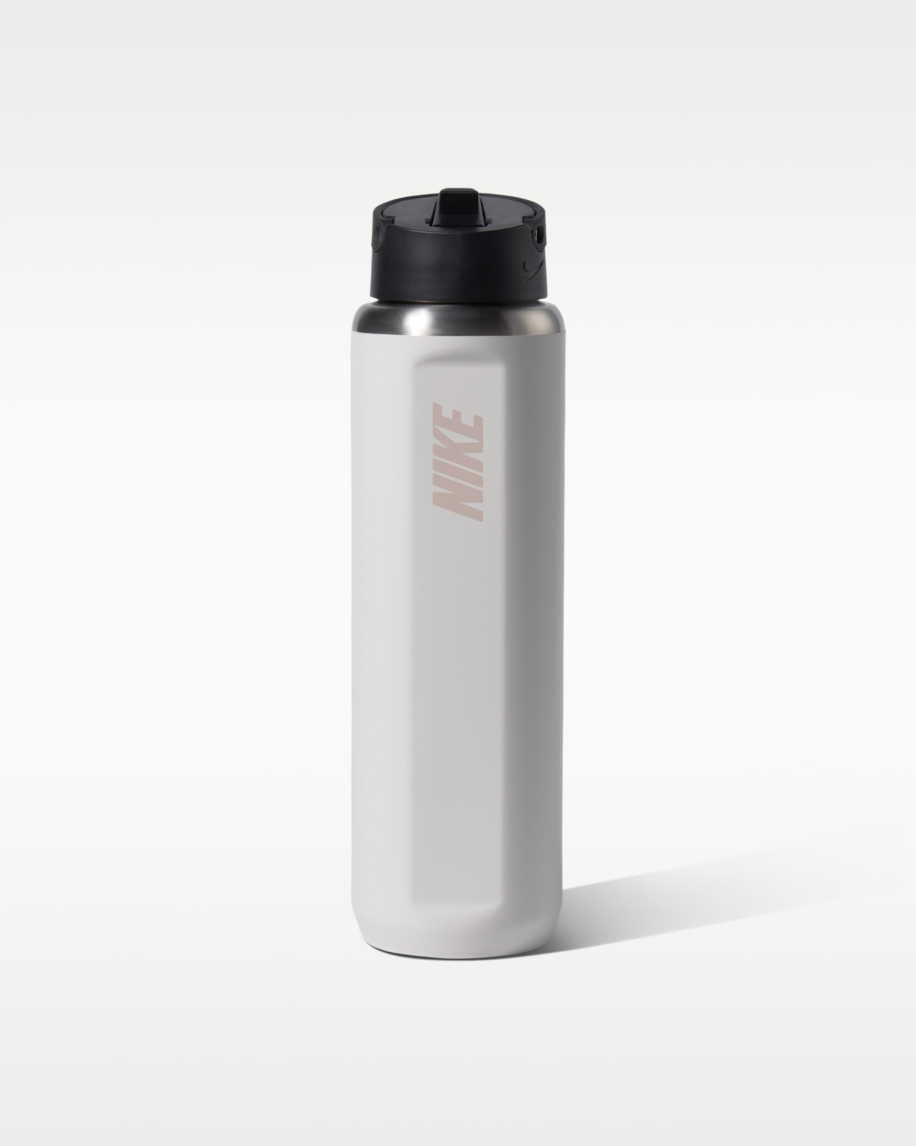 Botella de acero inoxidable con paja (710 ml) Nike Recharge - Vela/Negro/Crema II