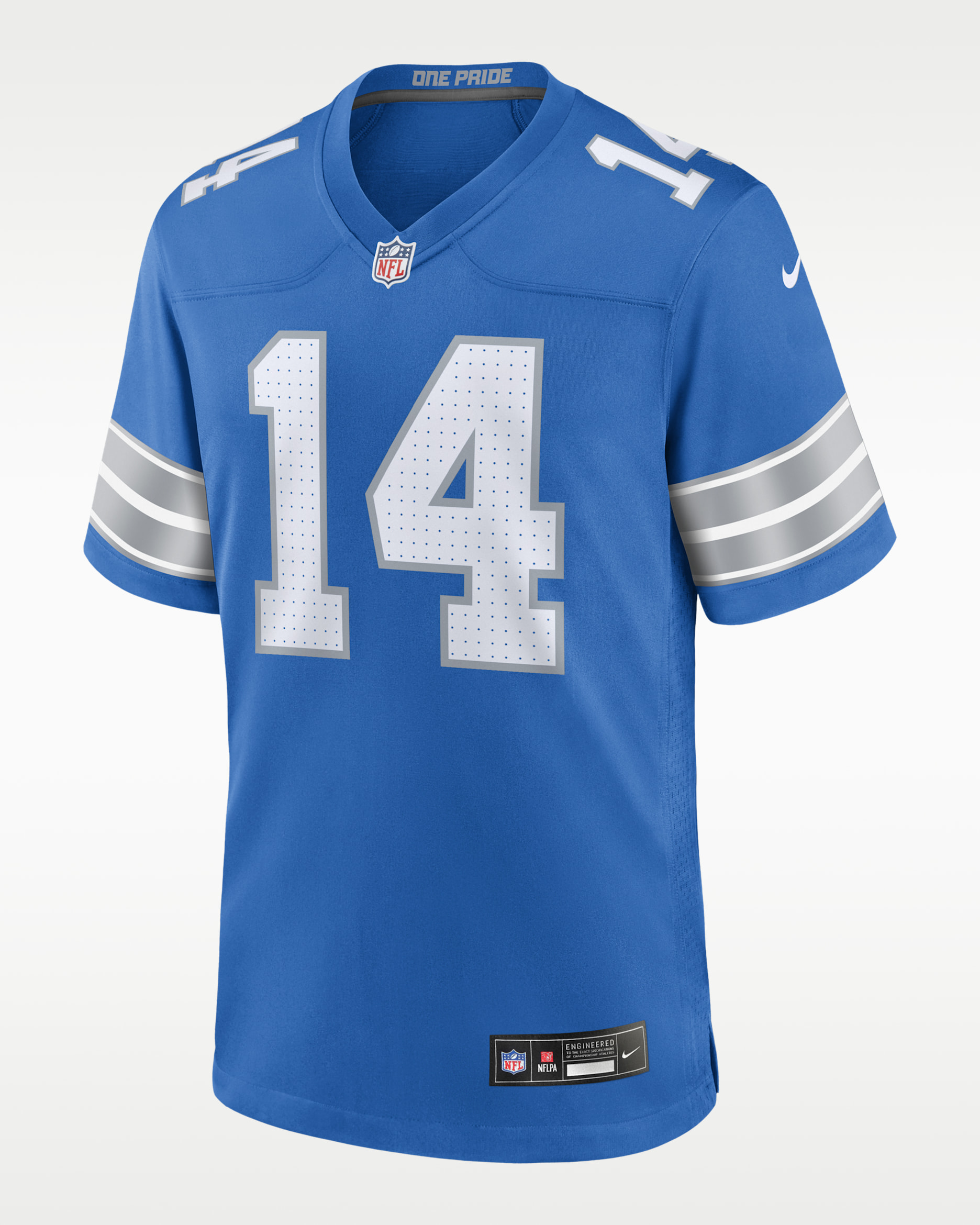 Jersey de futbol americano Nike de la NFL Game para hombre Amon-Ra St. Brown Detroit Lions - Azul chispa