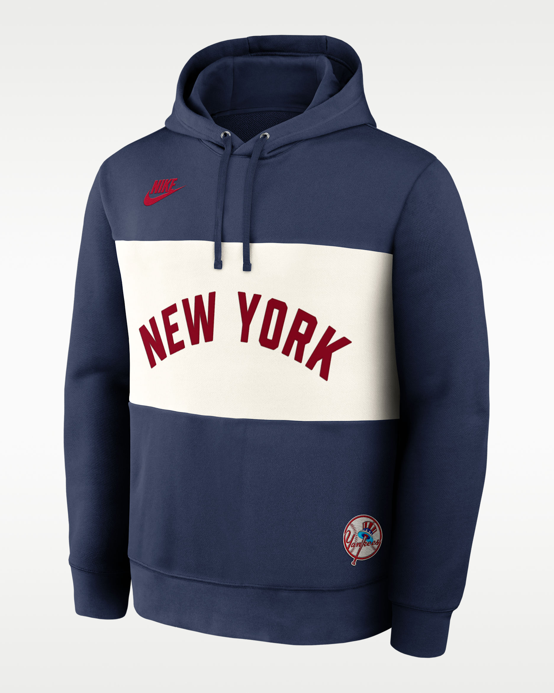 New York Yankees Cooperstown Legacy Men's Nike MLB Pullover Hoodie - Navy