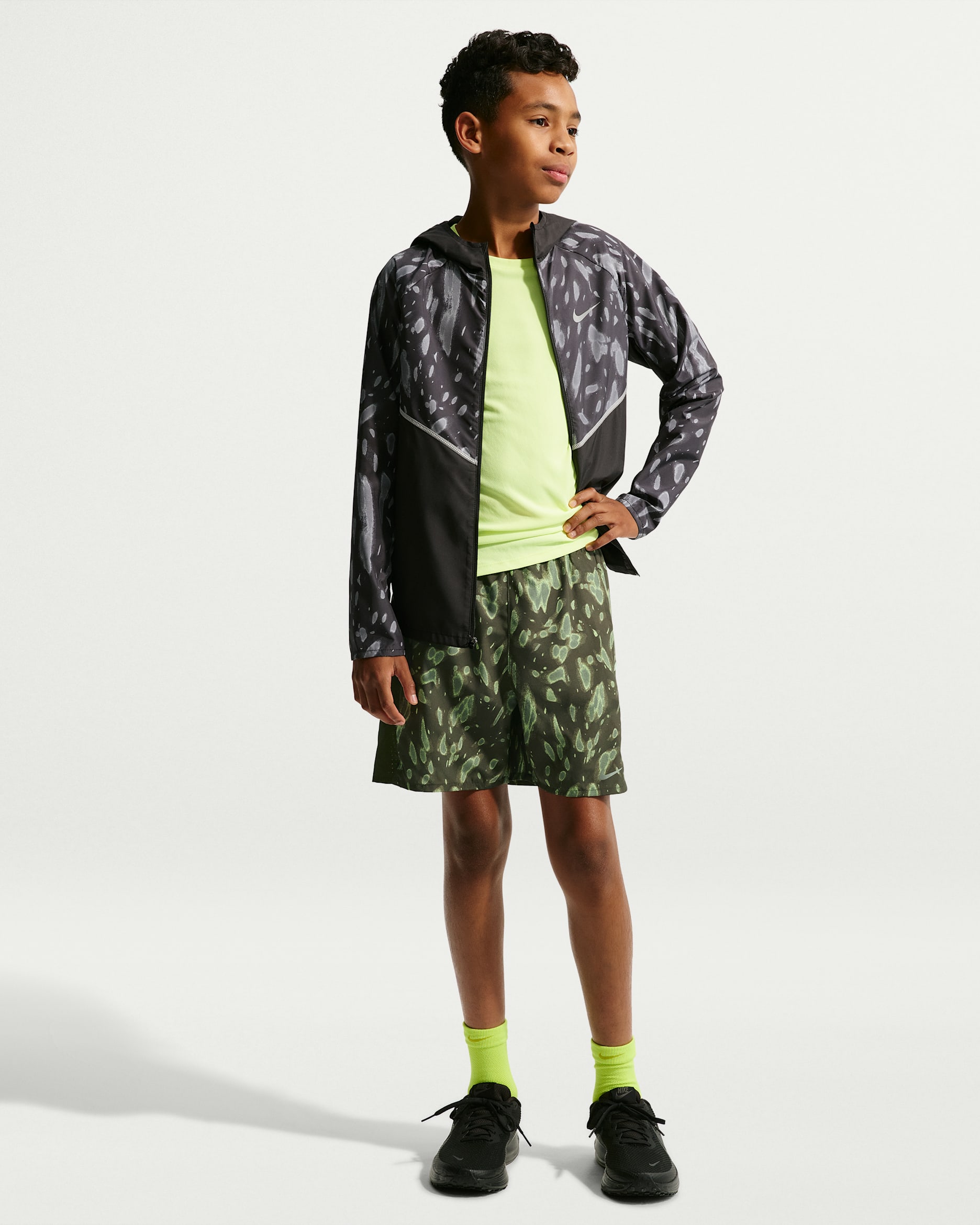 Short Dri-FIT Nike Miler pour ado - Sequoia/Sequoia