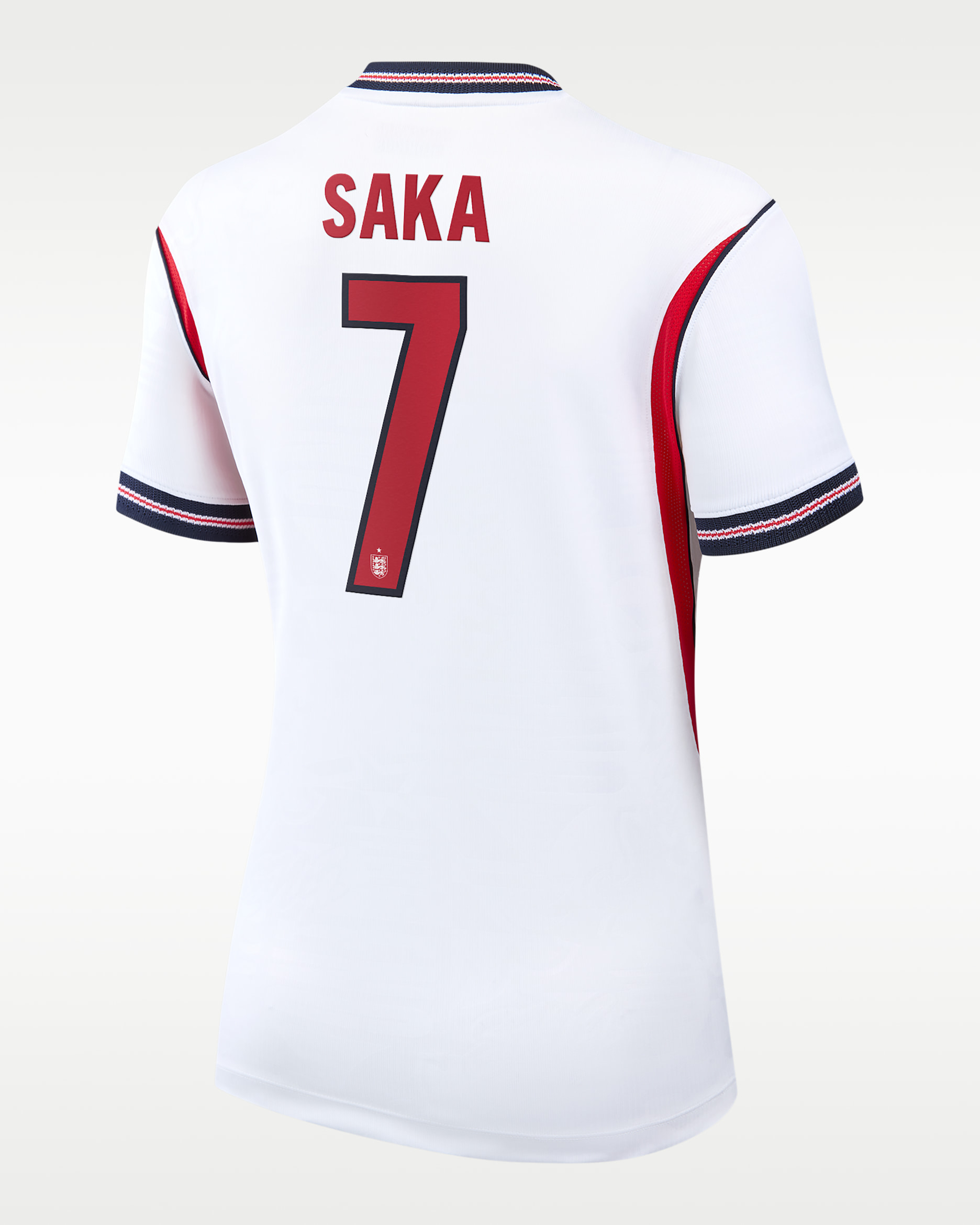 Jersey de fútbol Nike Dri-FIT para mujer Bukayo Saka England National Team 2026 Stadium Home - Blanco