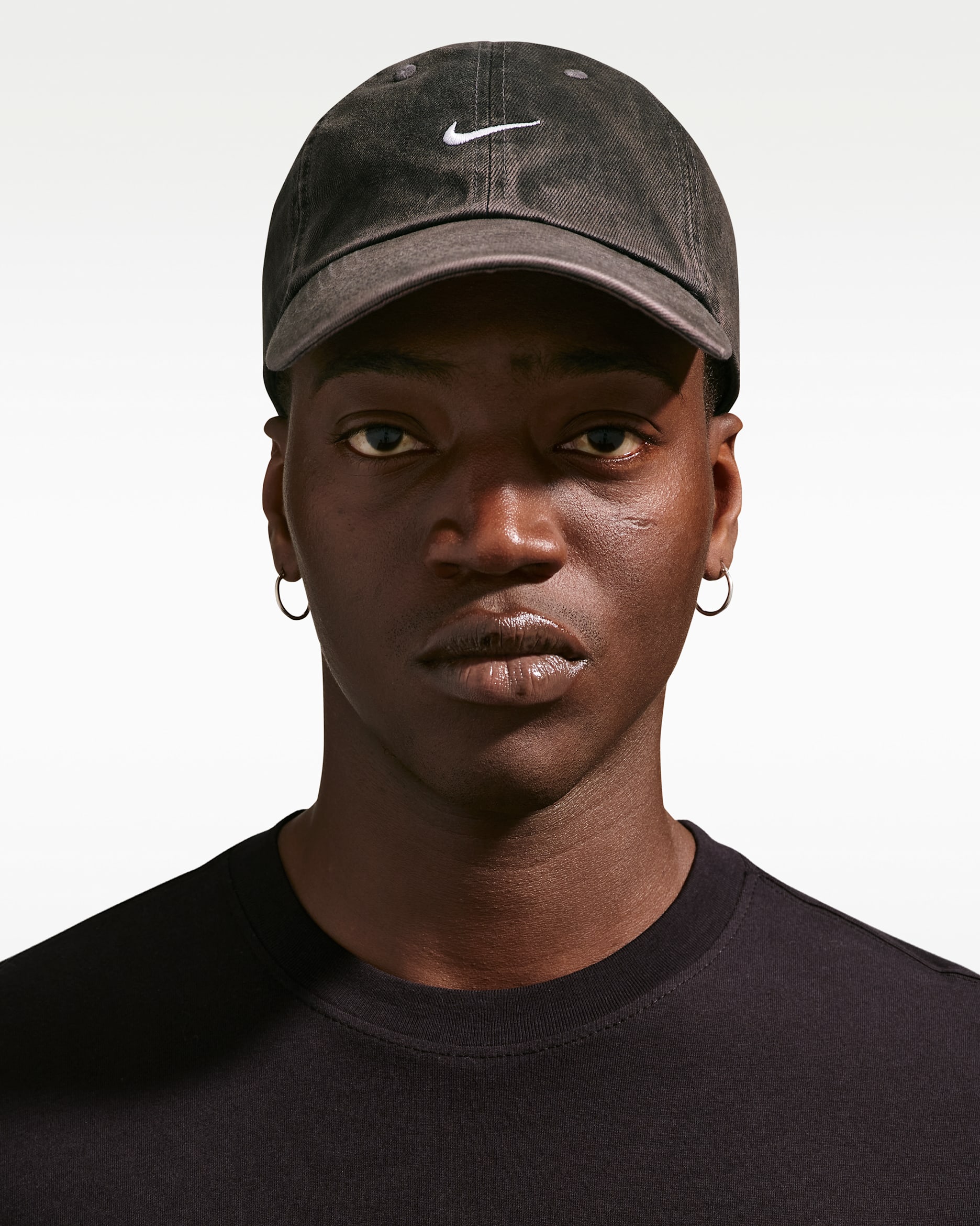 Nike Club Unstructured Denim Cap - Anthracite/White