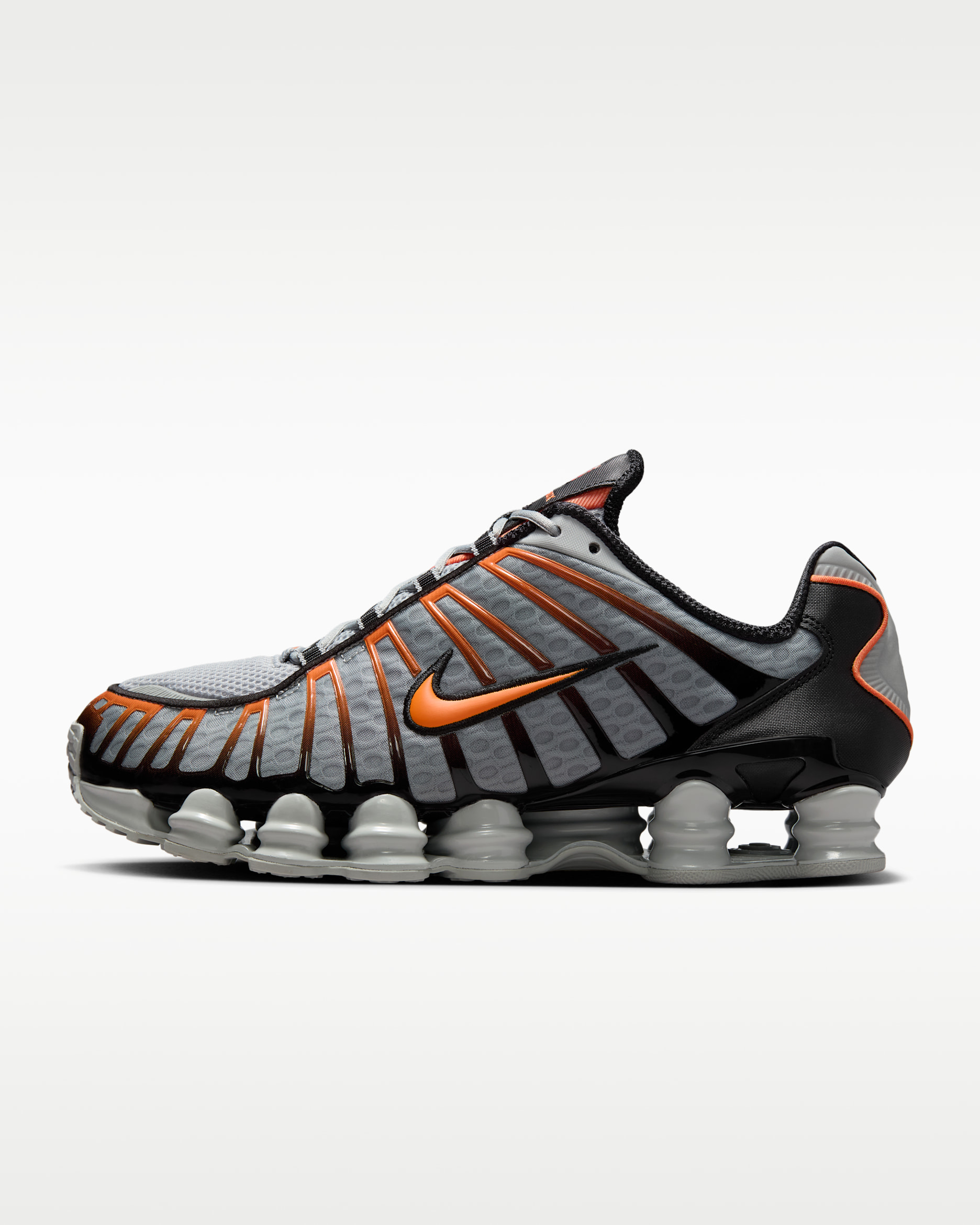 Nike Shox TL Herrenschuh - Light Smoke Grey/Schwarz/Bright Mandarin