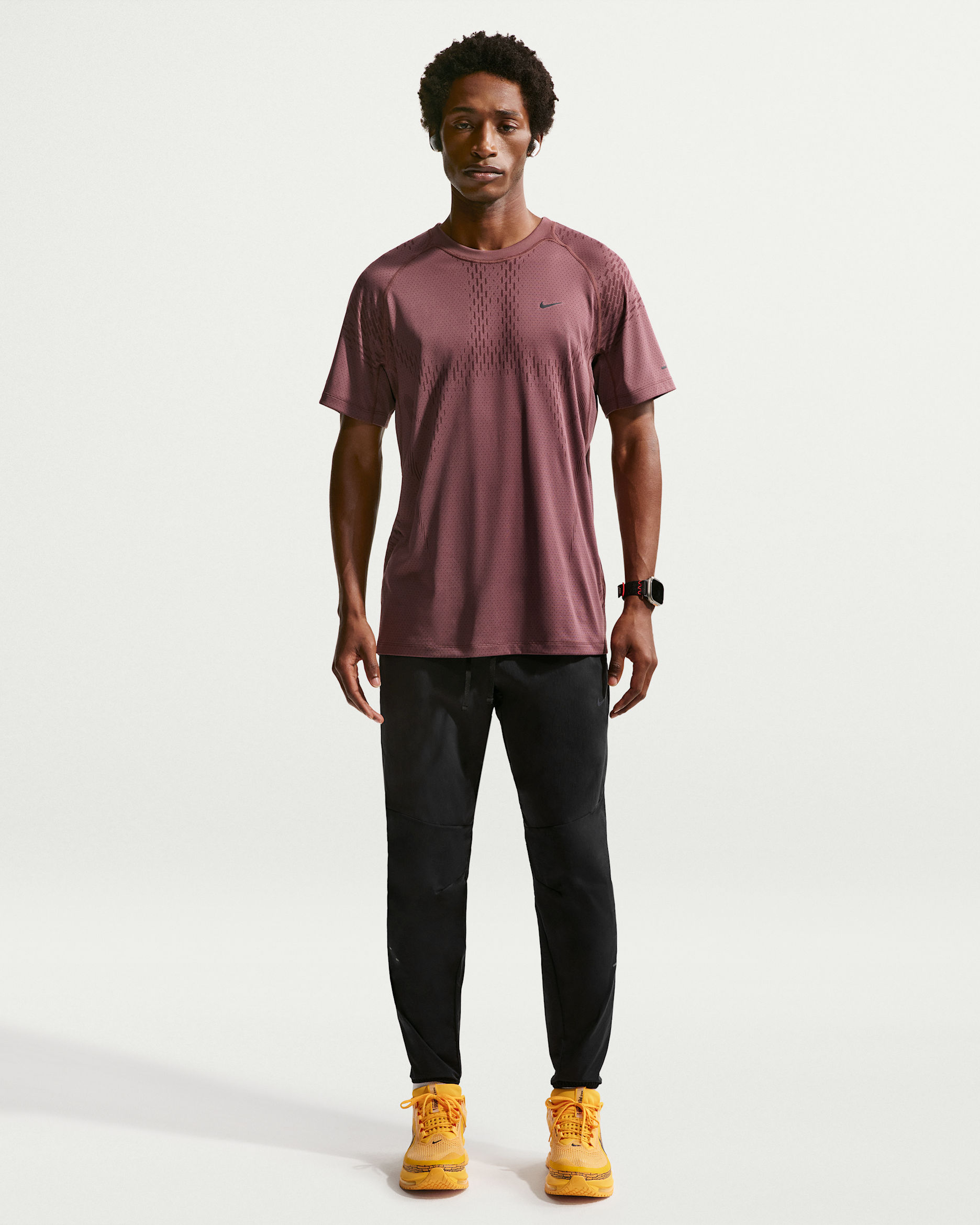 Nike Stride Plus Men's Repel Woven Running Pants - Black/Black/Black