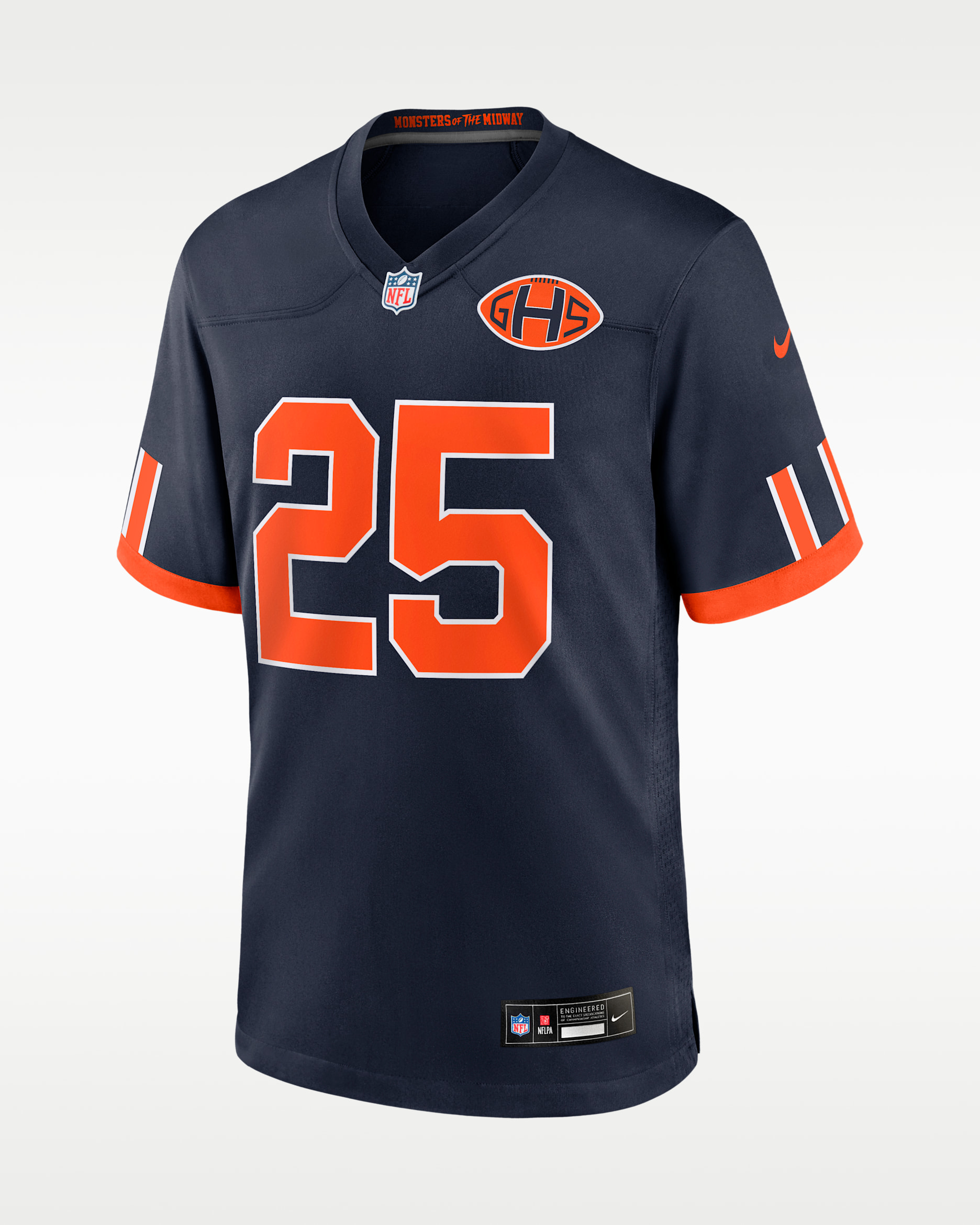 Kyle Monangai Chicago Bears Rivalries Collection Men's Nike NFL Game Jersey - Navy