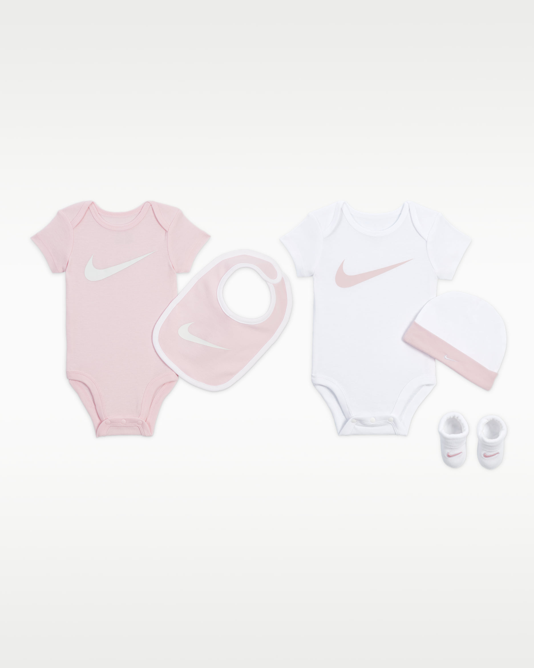 Nike Baby 5-Piece Boxed Gift Set - Pink Foam/White