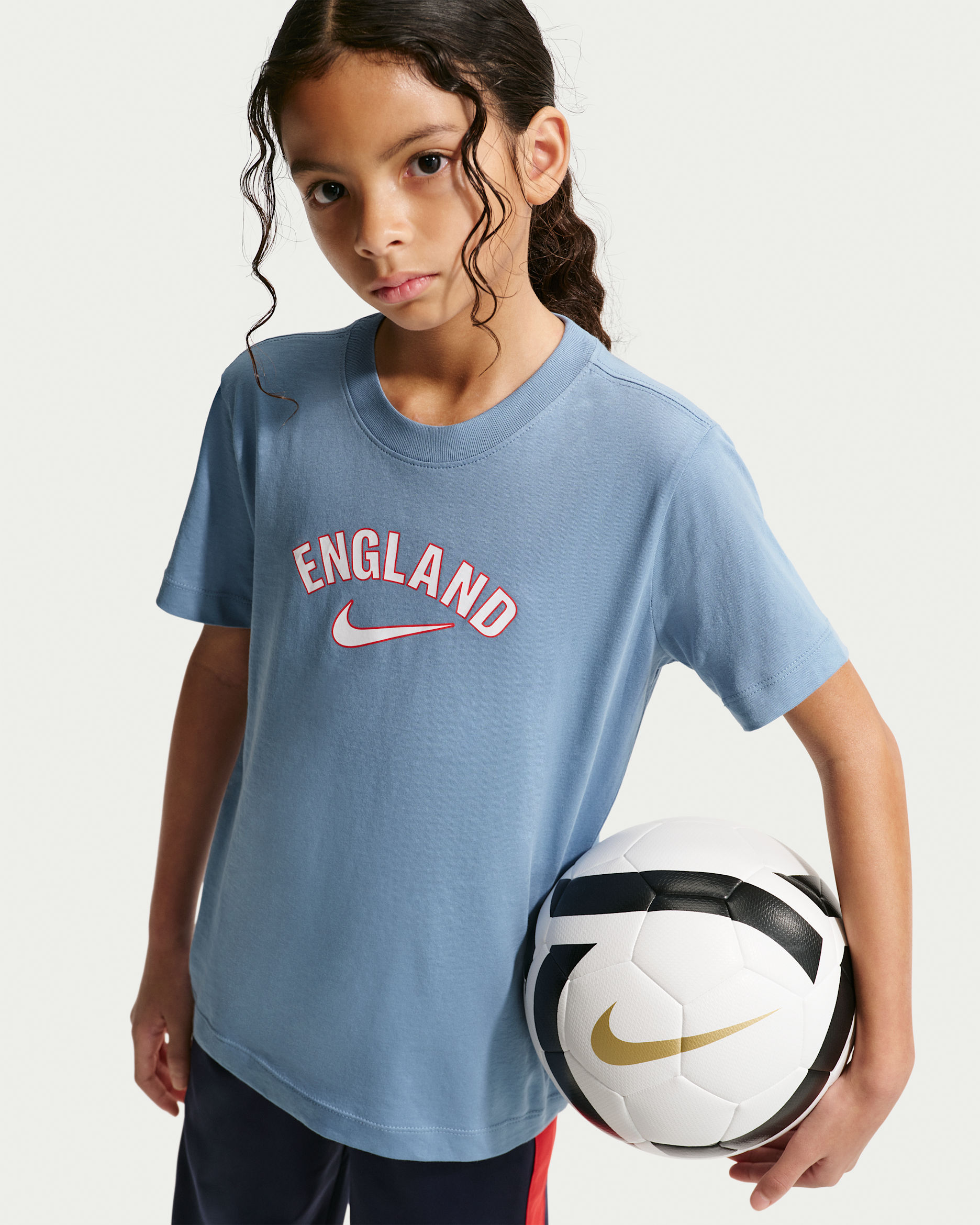 England Older Kids' Nike Football T-Shirt - Work Blue