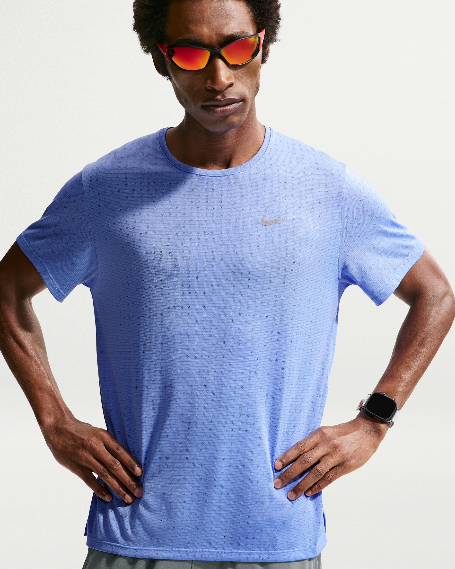 Playera de correr de manga corta Dri-FIT para hombre Nike Miler Breathe - Royal pulso