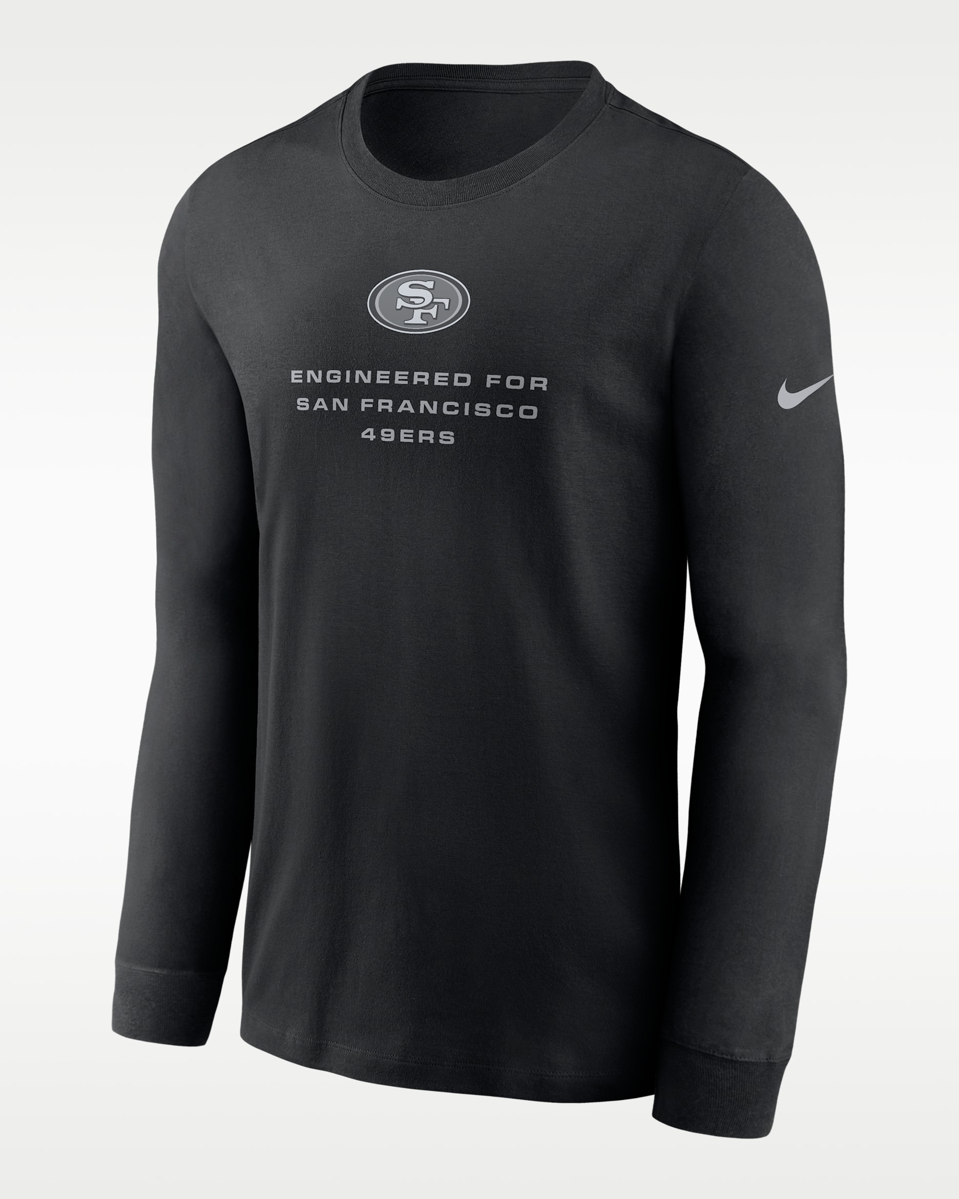 San Francisco 49ers Team Issue Men's Nike Dri-FIT NFL Long-Sleeve T-Shirt - Black
