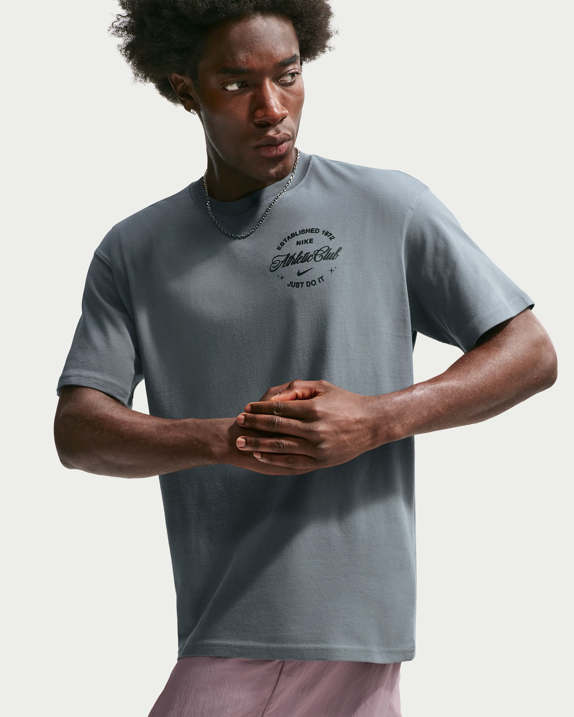 Nike Men's N.A.C. T-Shirt - Smoke Grey/Black