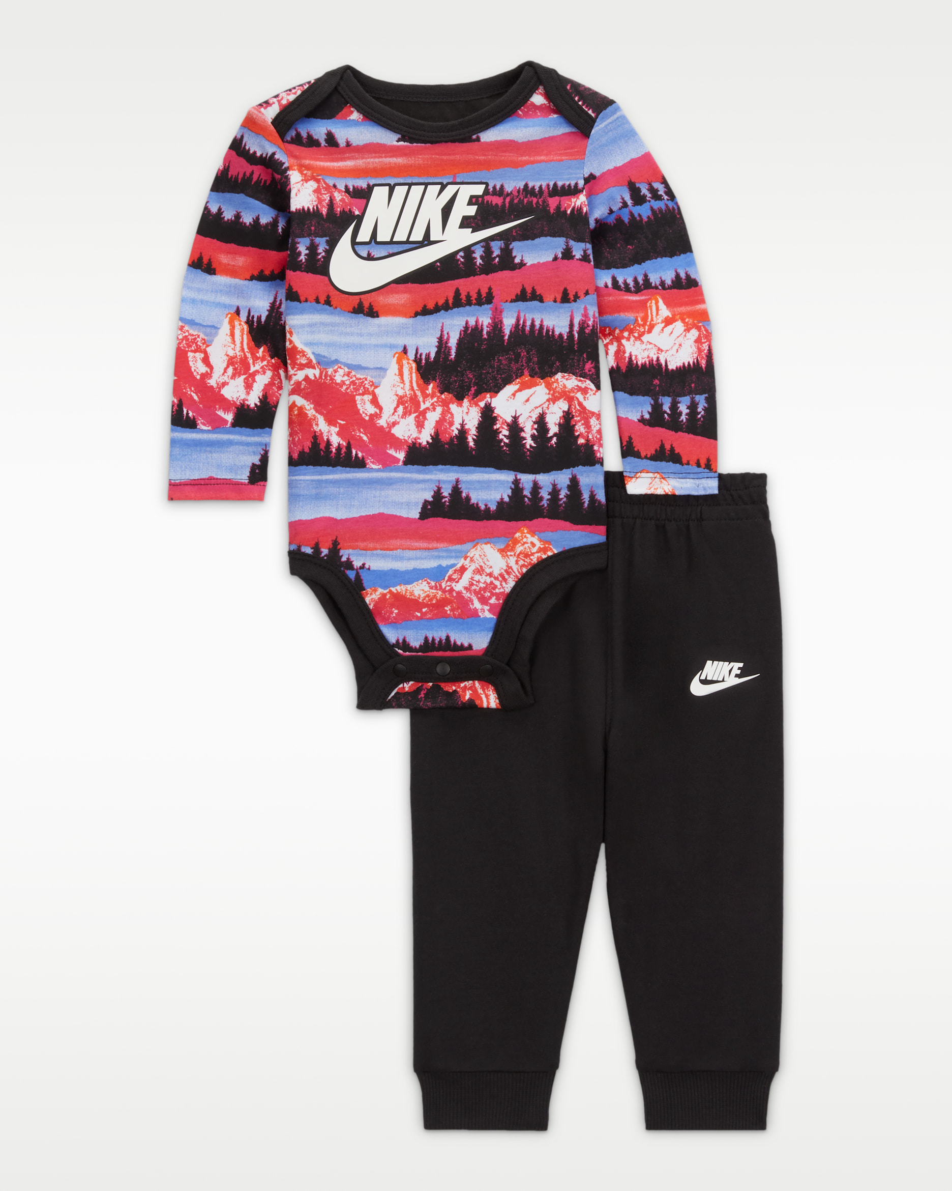 Nike Sportswear Snow Day Baby Bodysuit and Trousers 2-Piece Set - Black