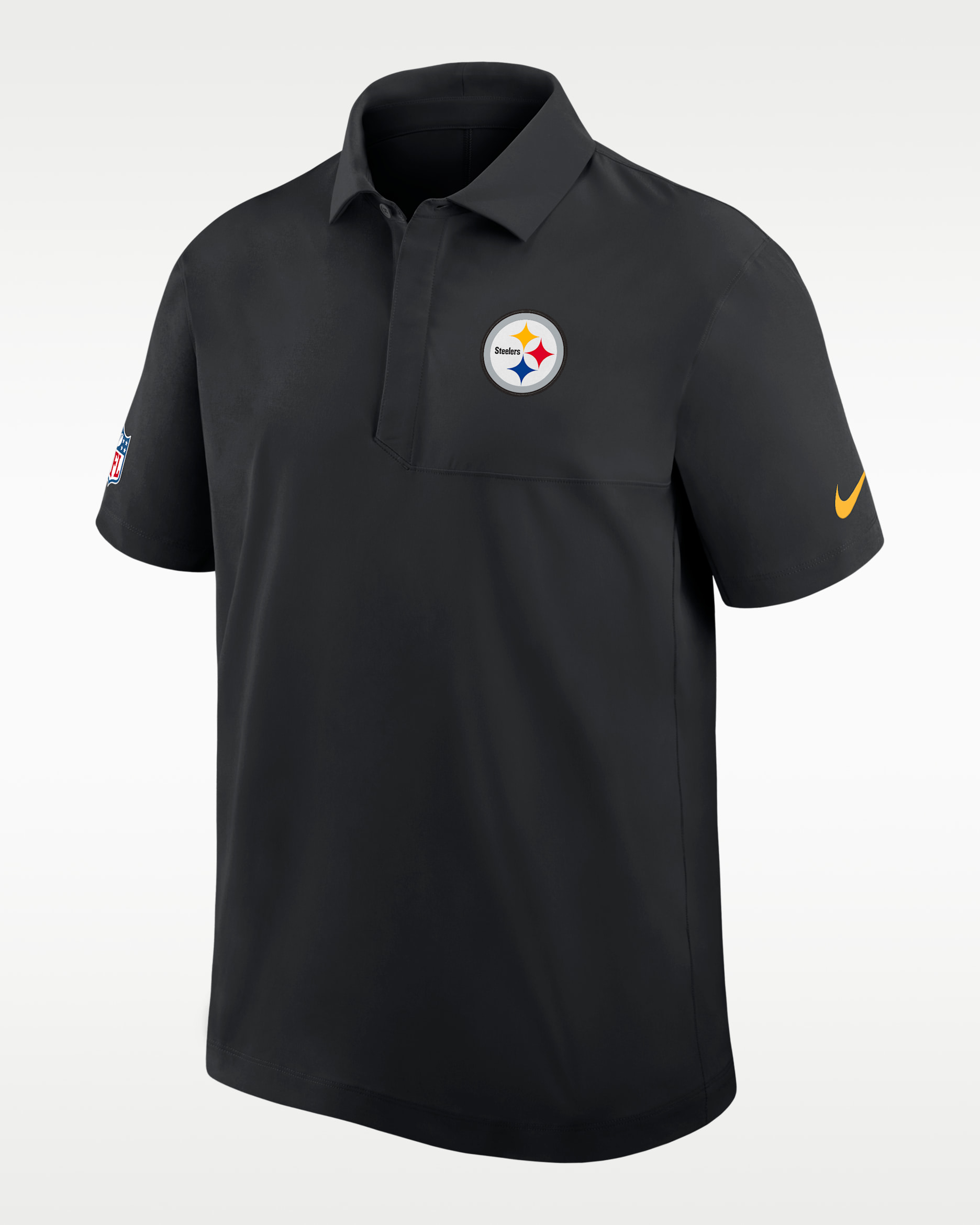 Pittsburgh Steelers City Pride Sideline Men's Nike Dri-FIT NFL Polo - Black