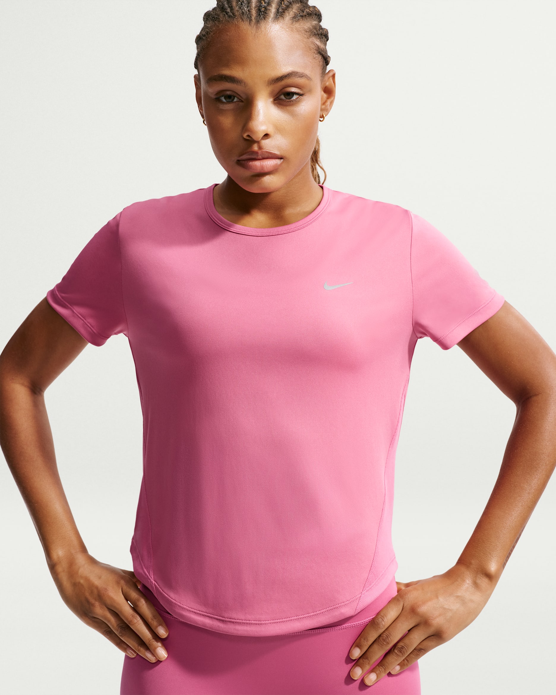 Haut de running à manches courtes Dri-FIT Nike Tempo pour femme - Peony