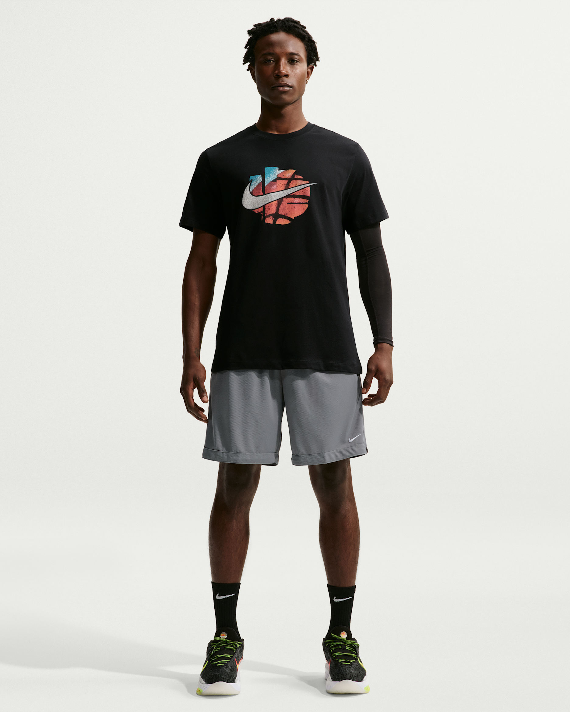 Nike DNA Academy Men's Dri-FIT 8" Basketball Shorts - Cool Grey/Cool Grey/Cool Grey/White