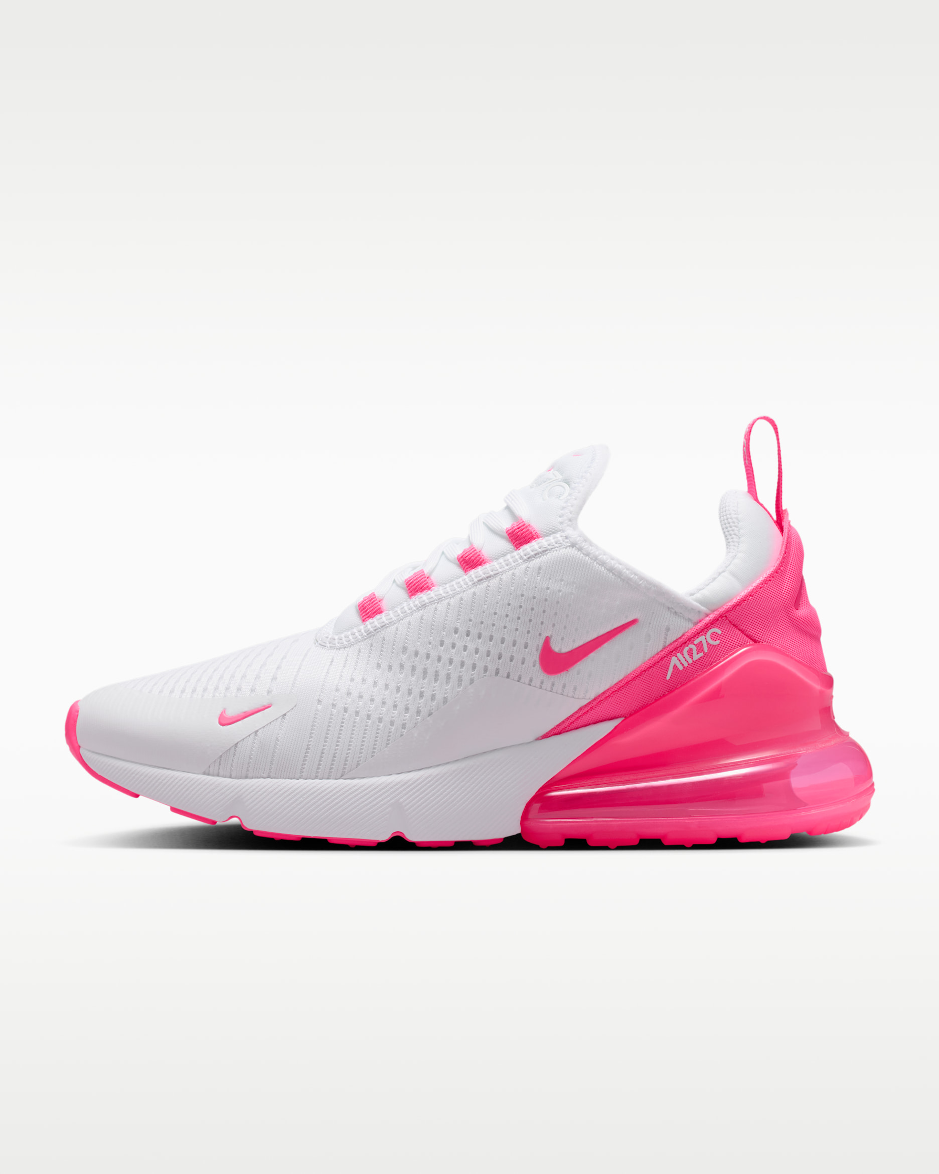 Nike Air Max 270 Women's Shoes - White/White/Hyper Pink
