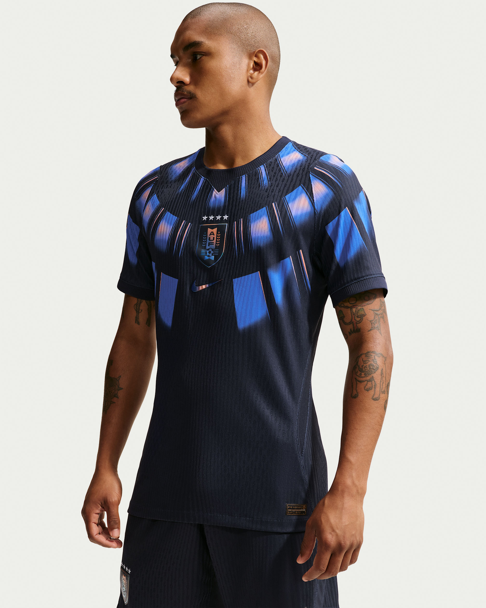 Uruguay 2026 Match Away Men's Nike Aero-FIT Soccer Authentic Jersey - Obsidian