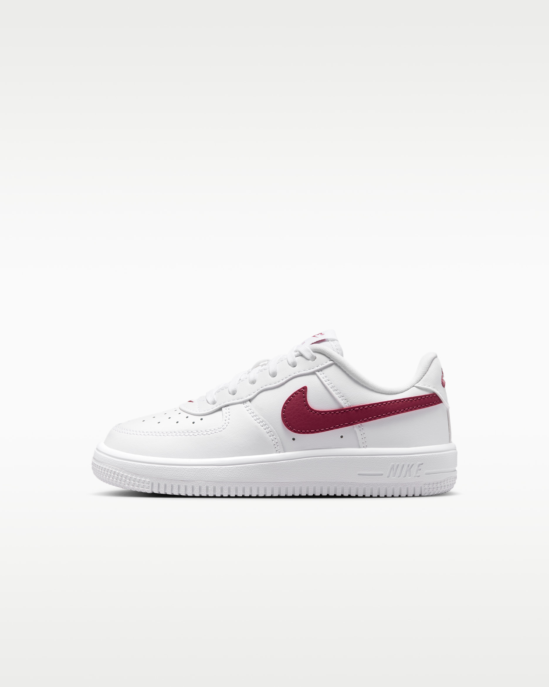 Nike Force 1 Low Younger Kids' Shoes - White/Pink Smoke