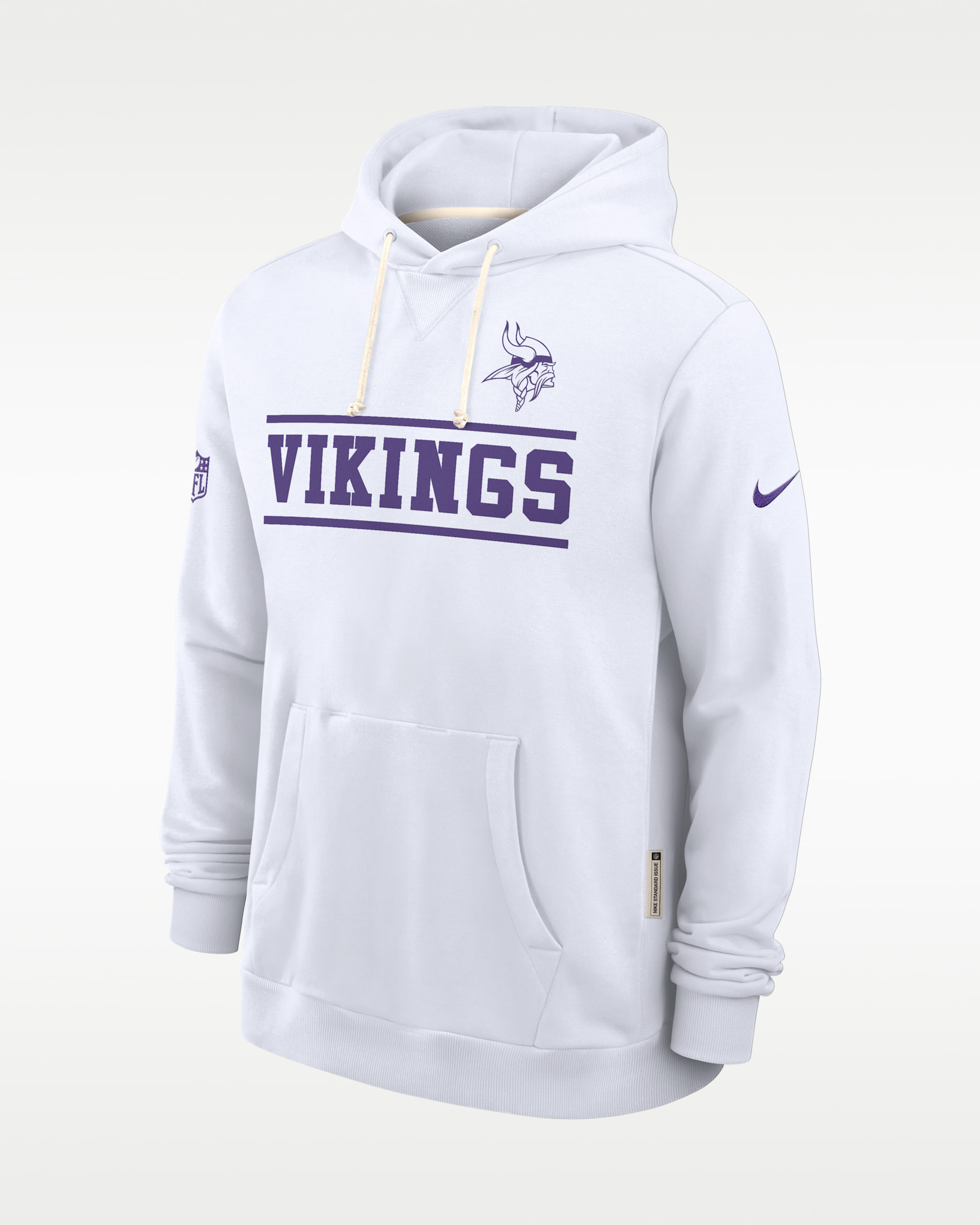 Minnesota Vikings Alt Standard Issue Men's Nike Dri-FIT NFL Pullover Hoodie - White