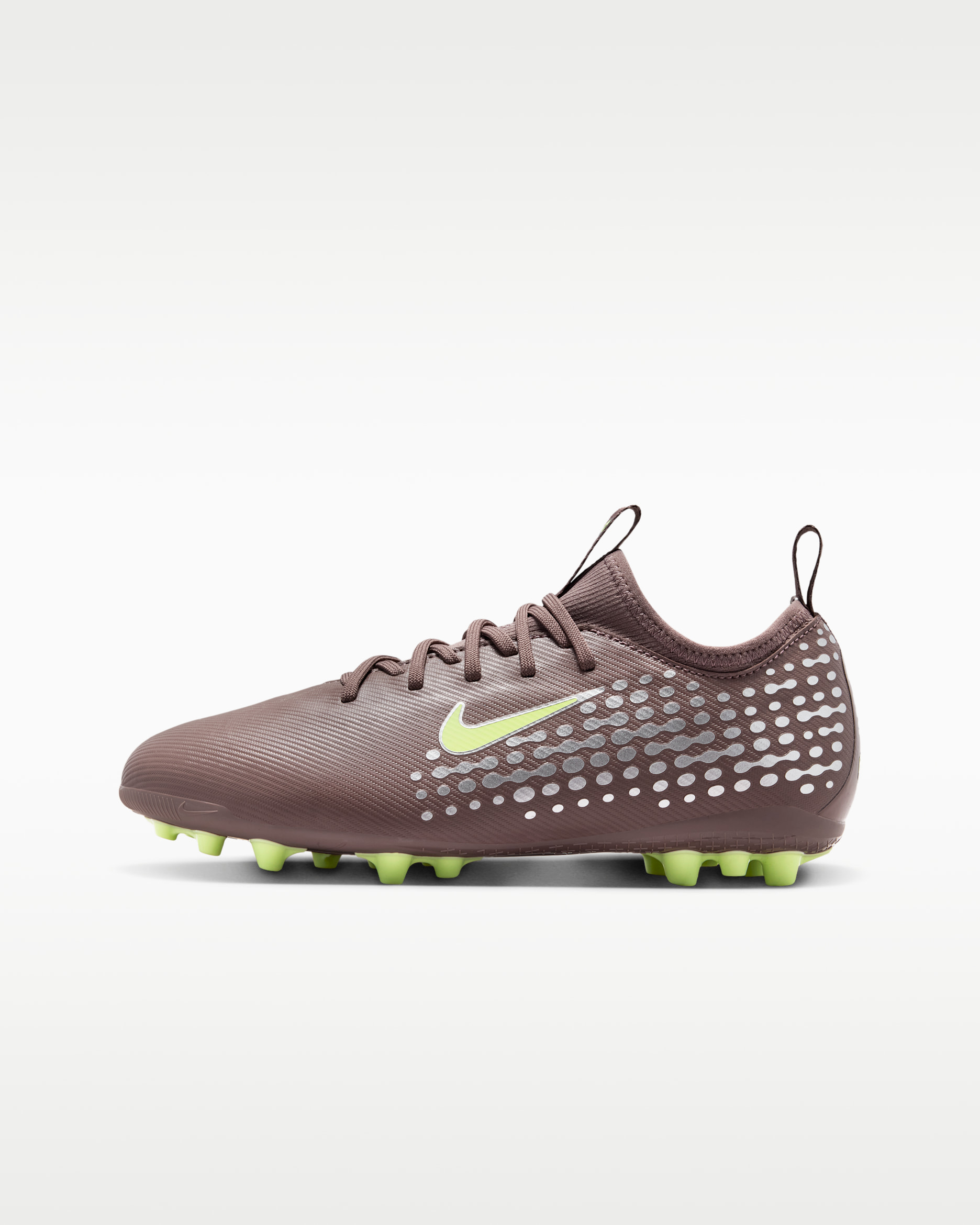 Nike Jr. Mercurial Vapor 16 Academy "Kylian Mbappé" Big Kids' Artificial-Grass Low-Top Soccer Cleats - Plum Eclipse/Metallic Silver