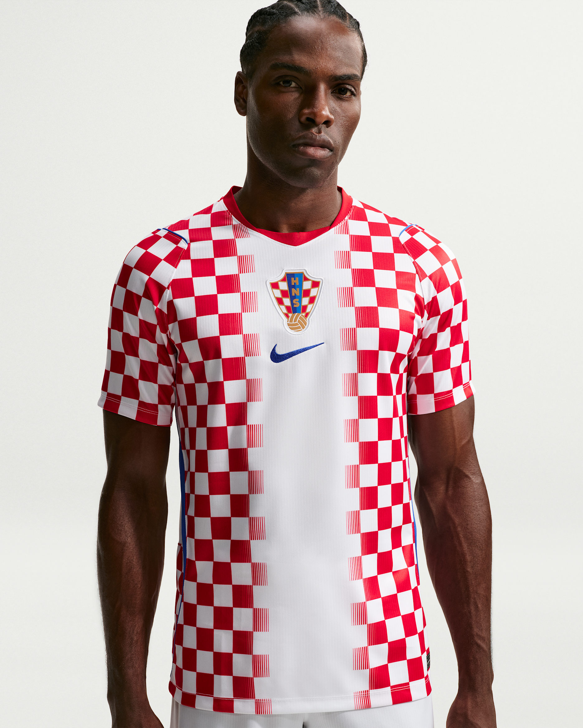 Croatia Men's Nike Dri-FIT Football Replica Shirt - White/University Red/Hyper Royal