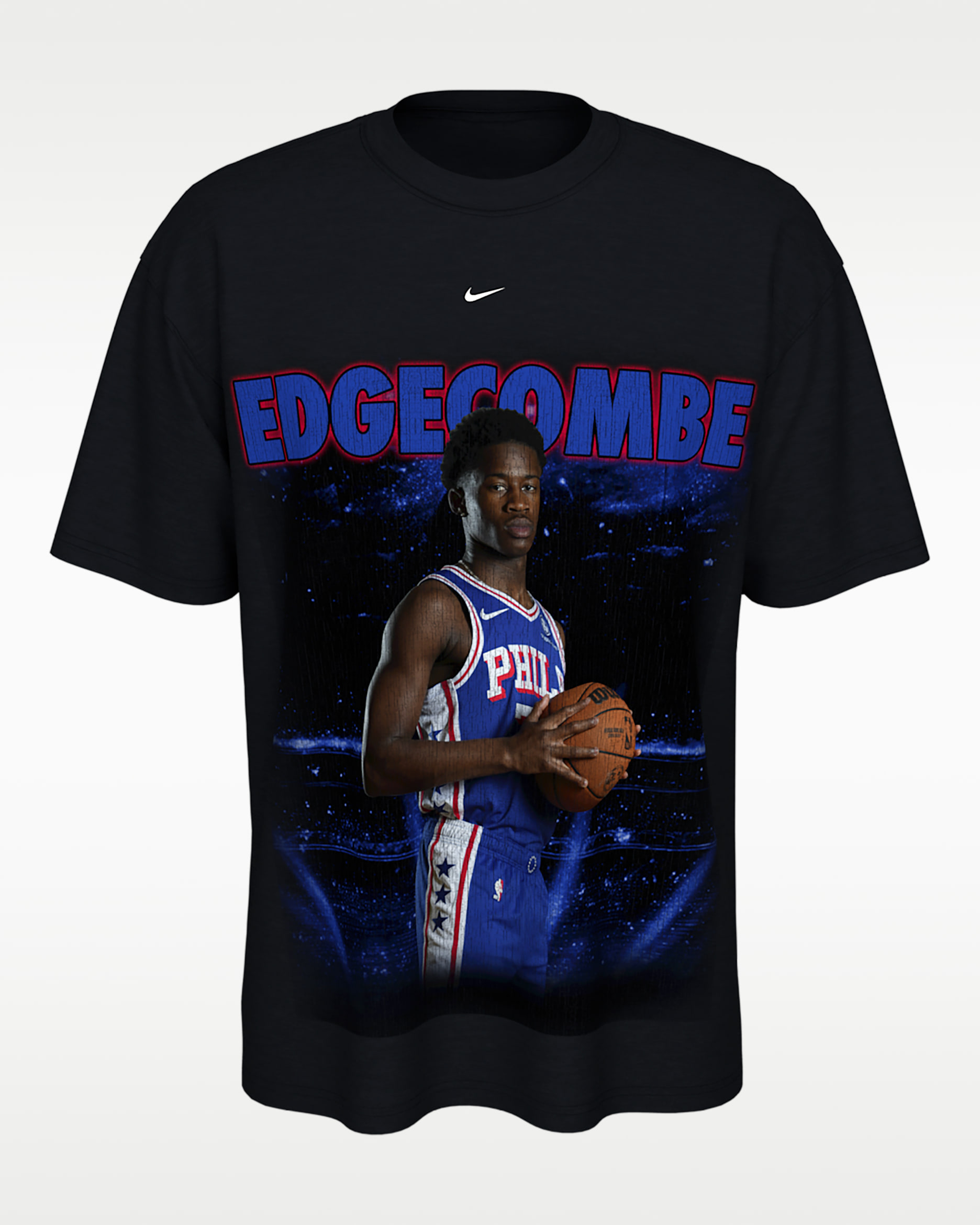 V.J. Edgecombe Nike Basketball Max90 T-Shirt - Black