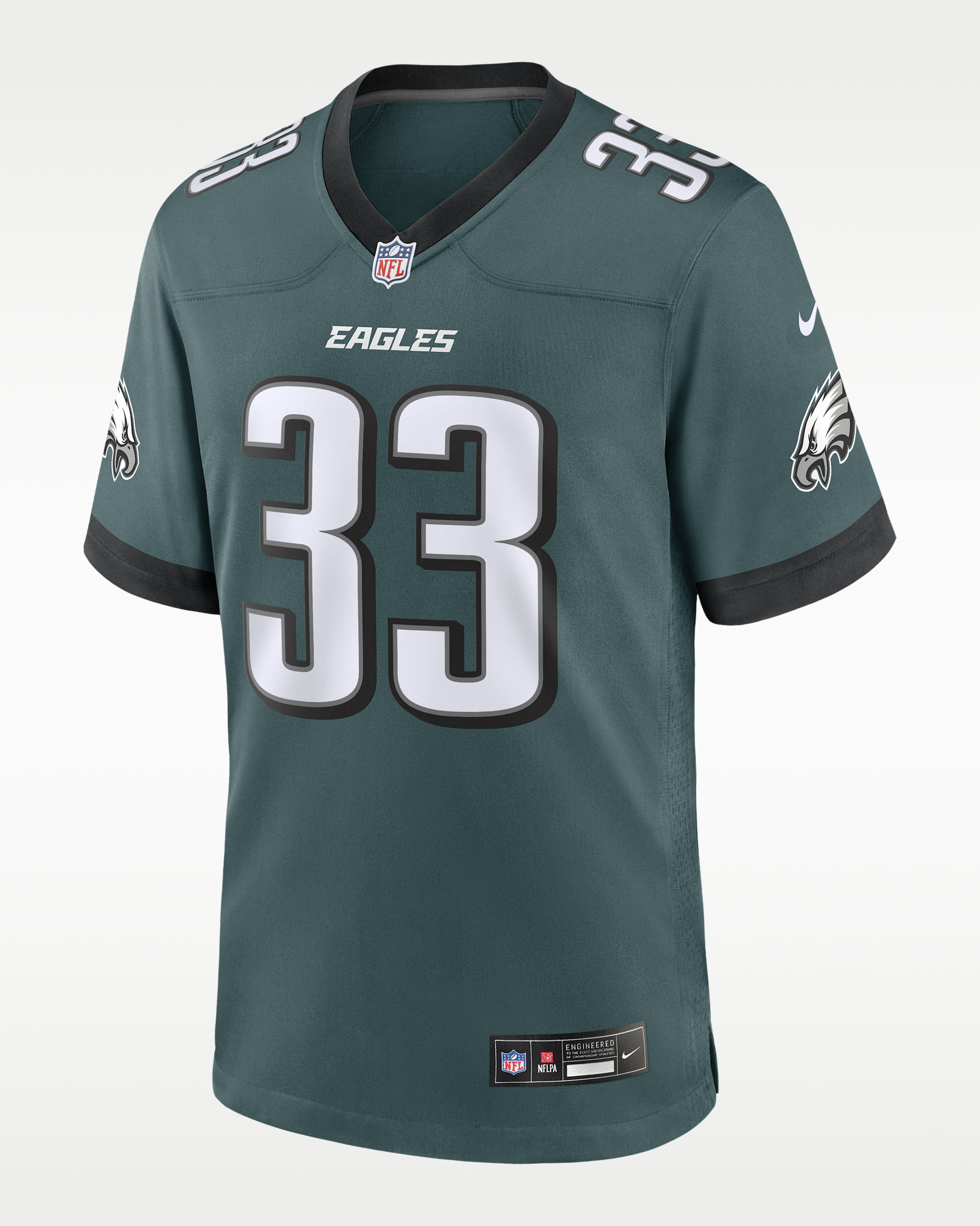 Jersey Nike de la NFL Game para hombre Cooper DeJean Philadelphia Eagles - Verde
