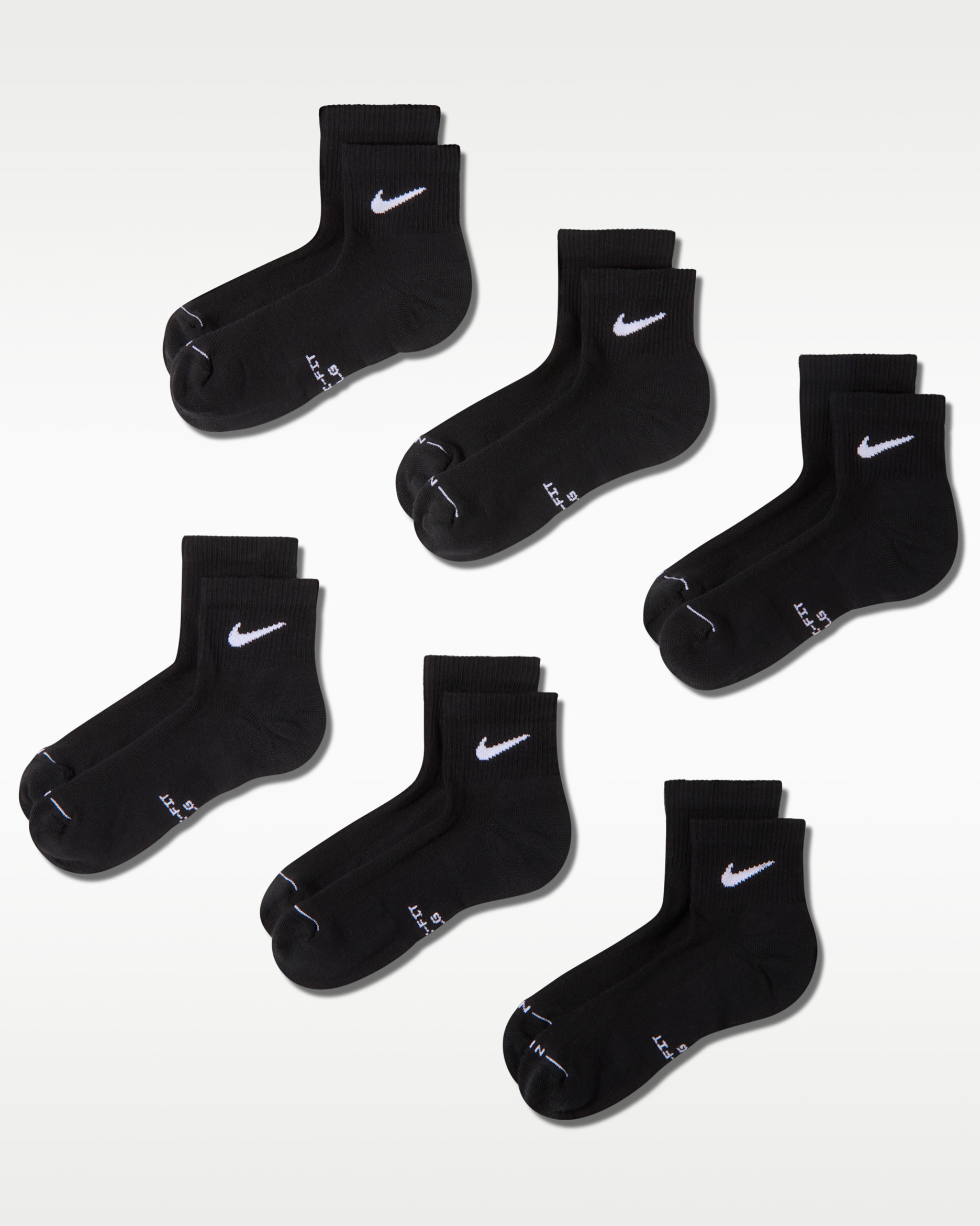 Nike Everyday Elevated Ankle Socks (6 Pairs) - Multi-Color