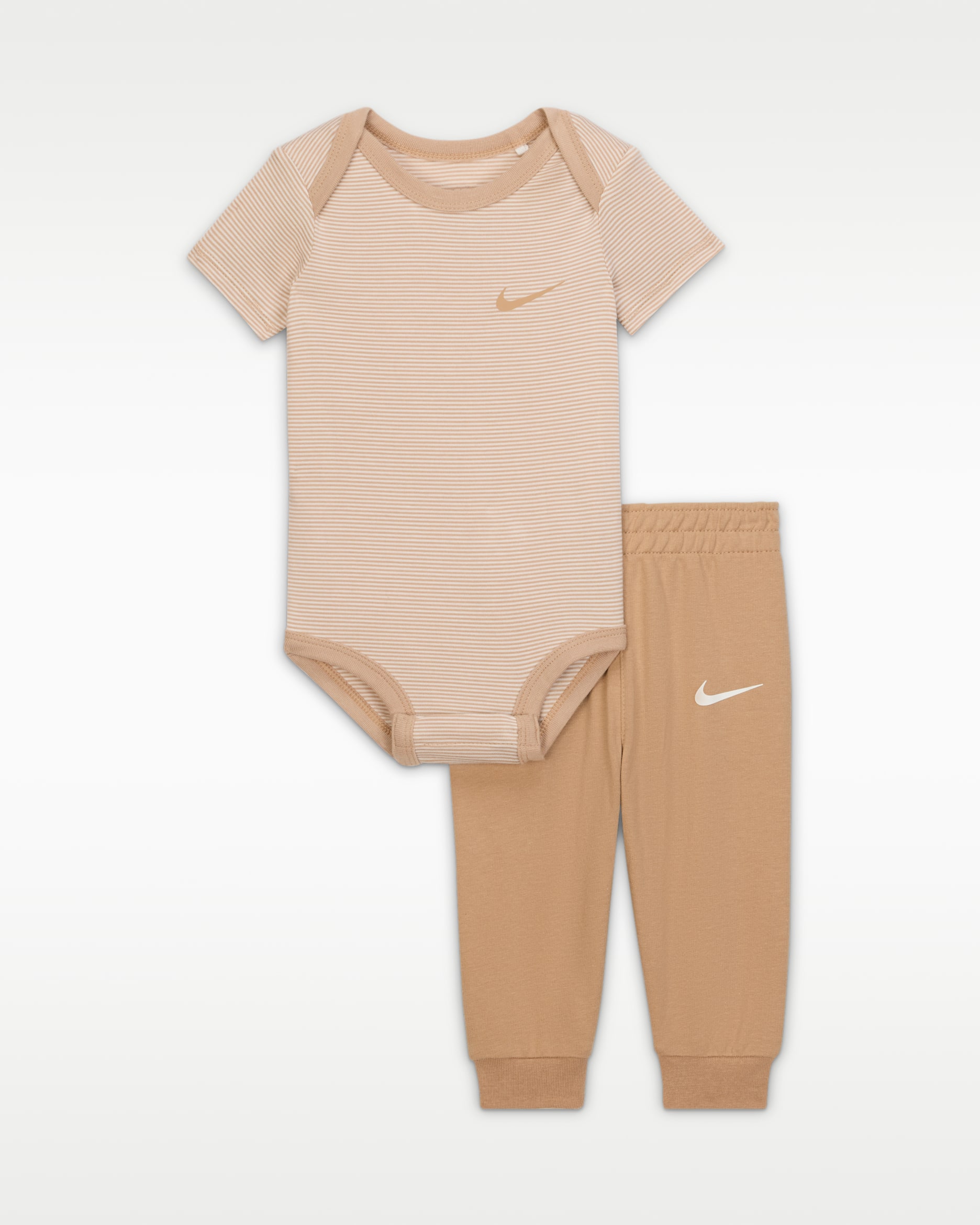 Nike Baby Striped Bodysuit and Joggers Set - Hemp