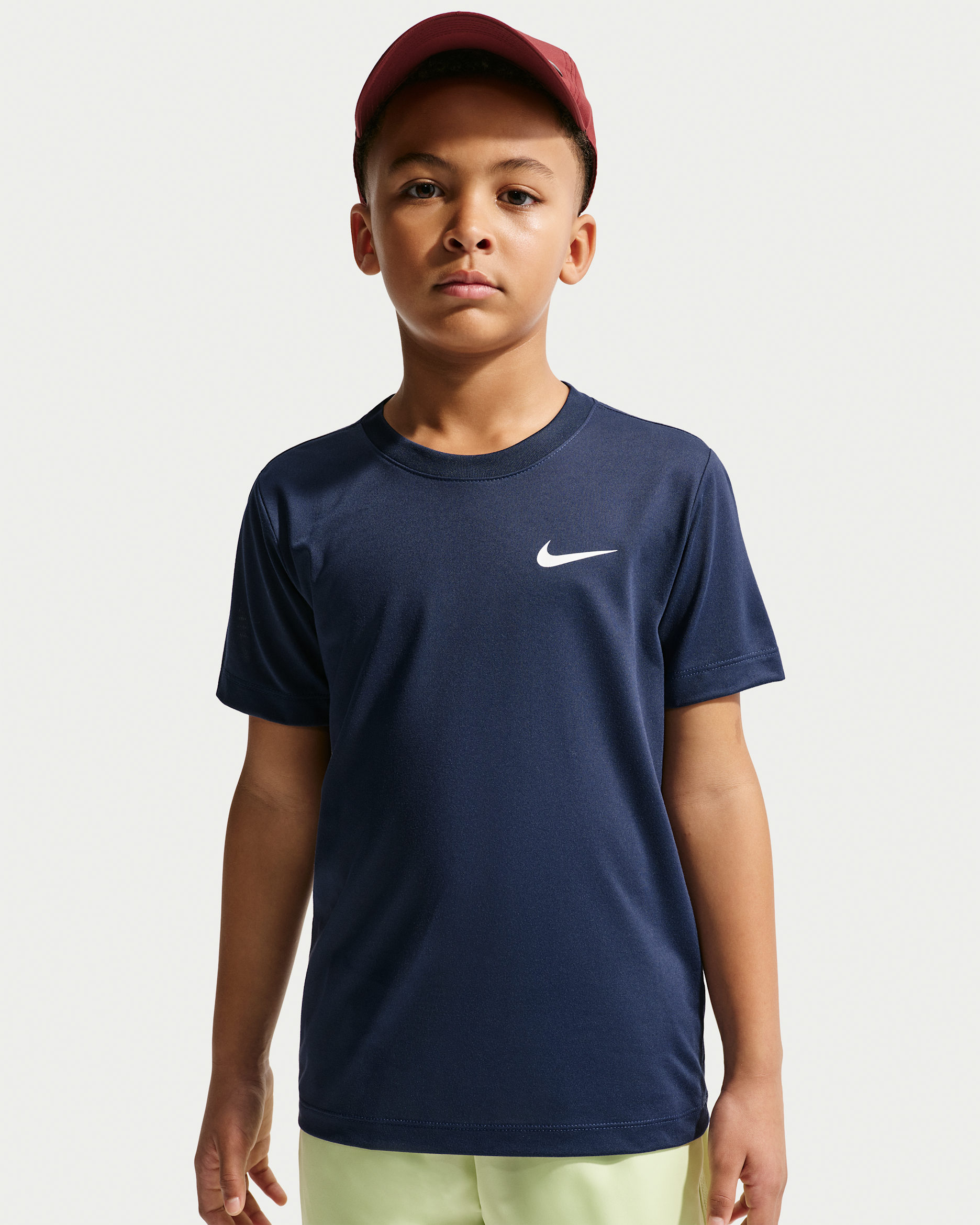 Playera Dri-FIT para niños talla grande Nike Legend - Azul marino medianoche
