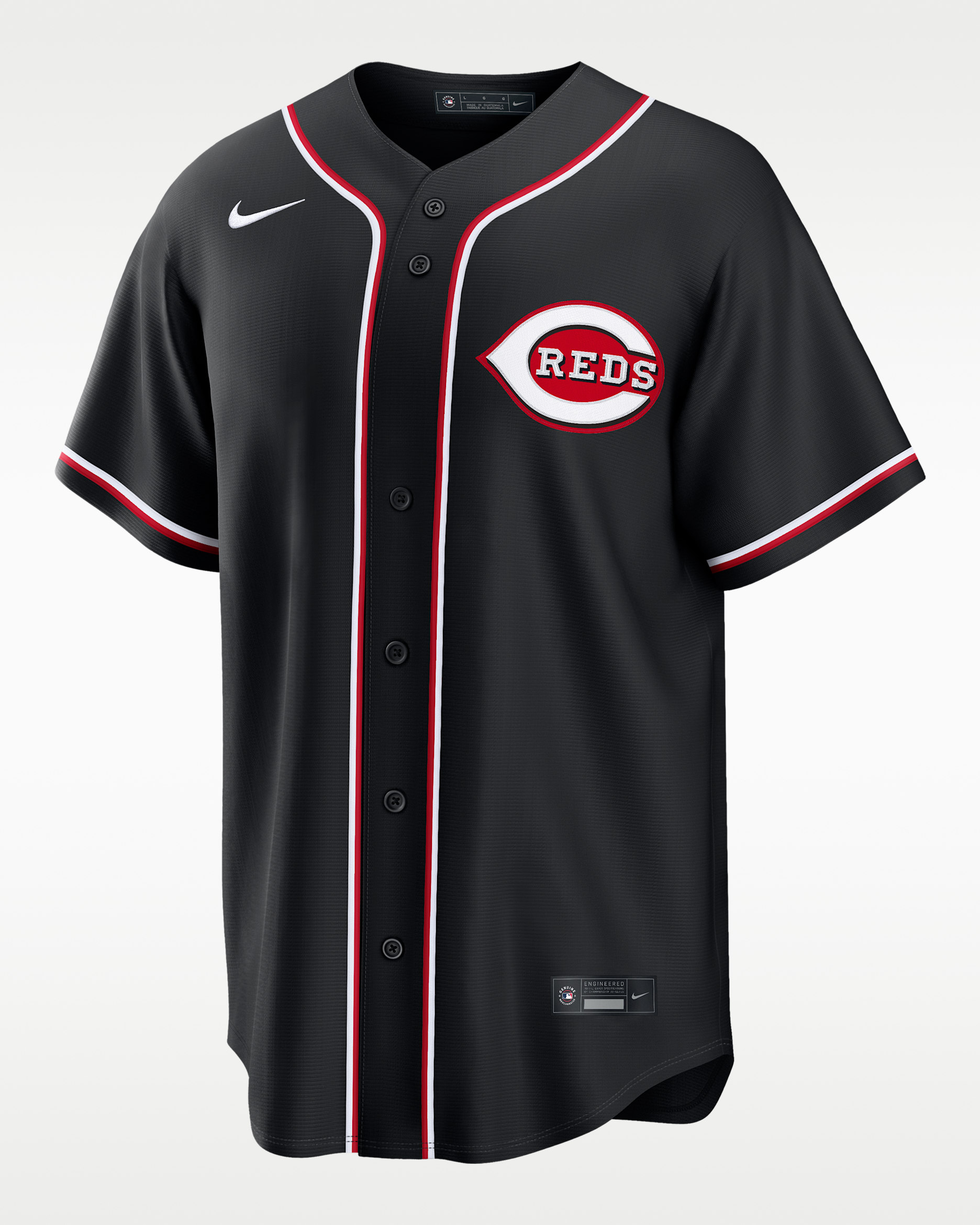 Cincinnati Reds Men's Nike MLB Replica Fashion Jersey - Black/Red